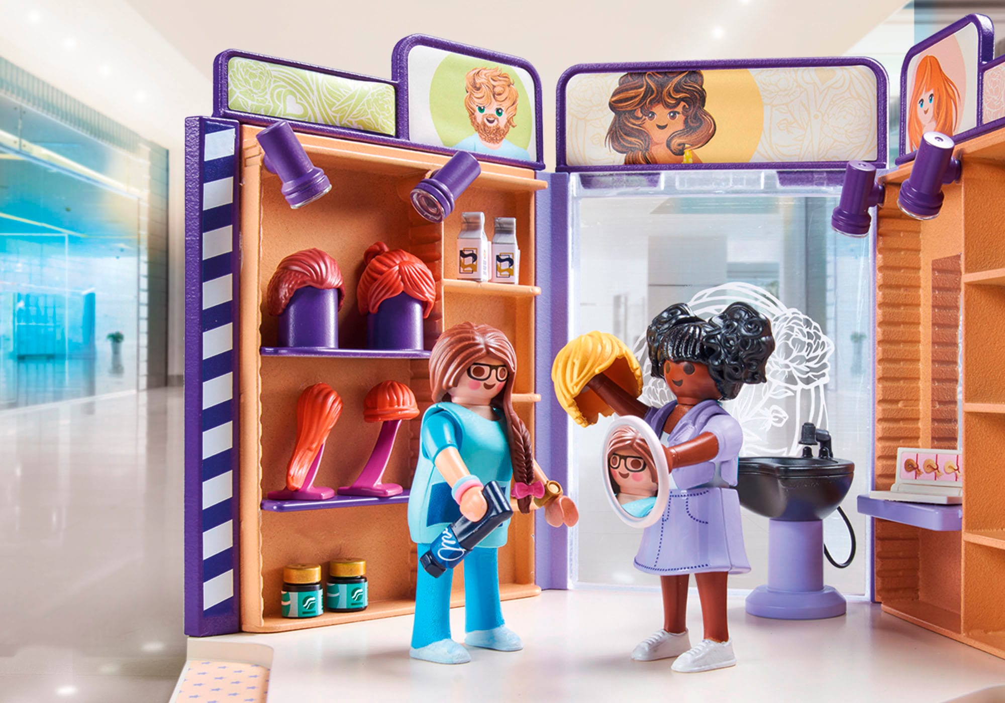 Playmobil® Jeu de construction »Friseursalon (71535), My Life« Made in Europe