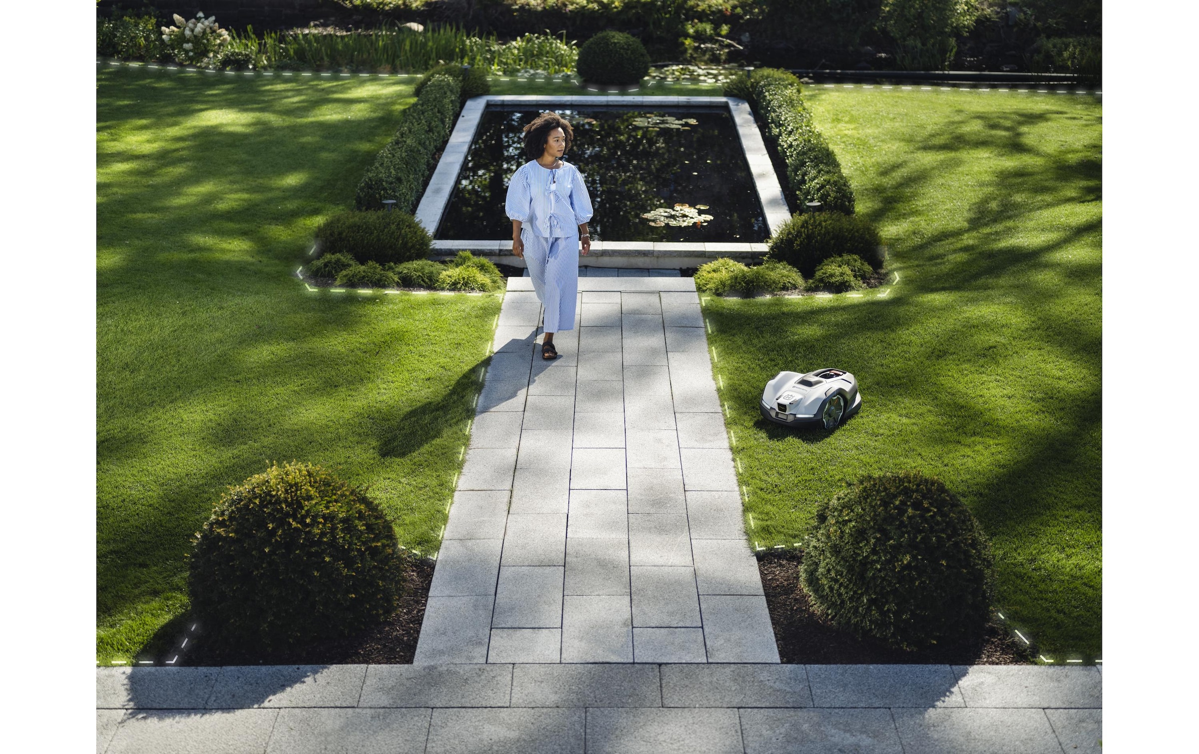 Husqvarna Robot tondeuse »405 VE NERA ohne Referenzstation 900 m²«  mit Diebstahlalarm, GPS, PIN-Code