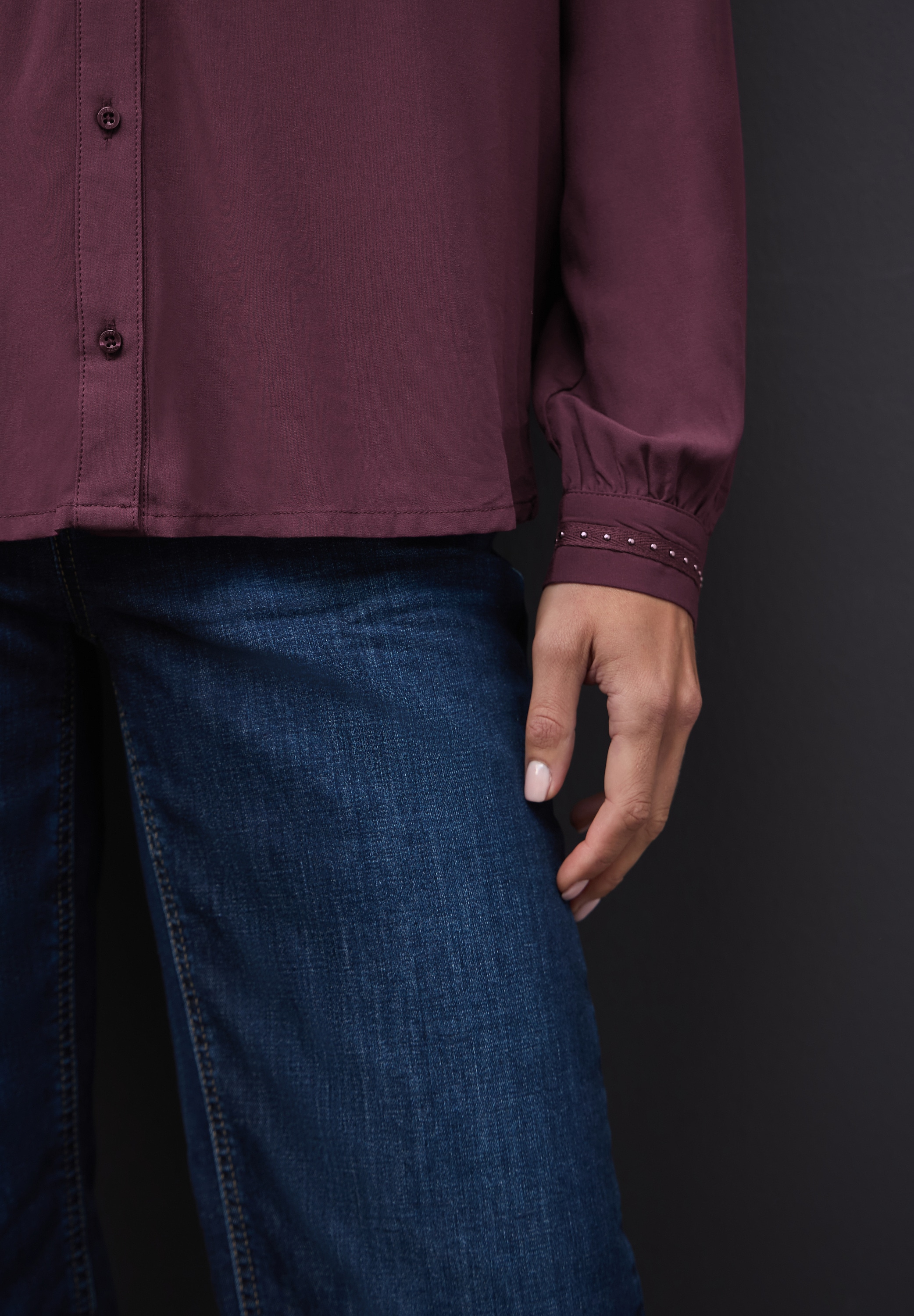 STREET ONE Langarmbluse