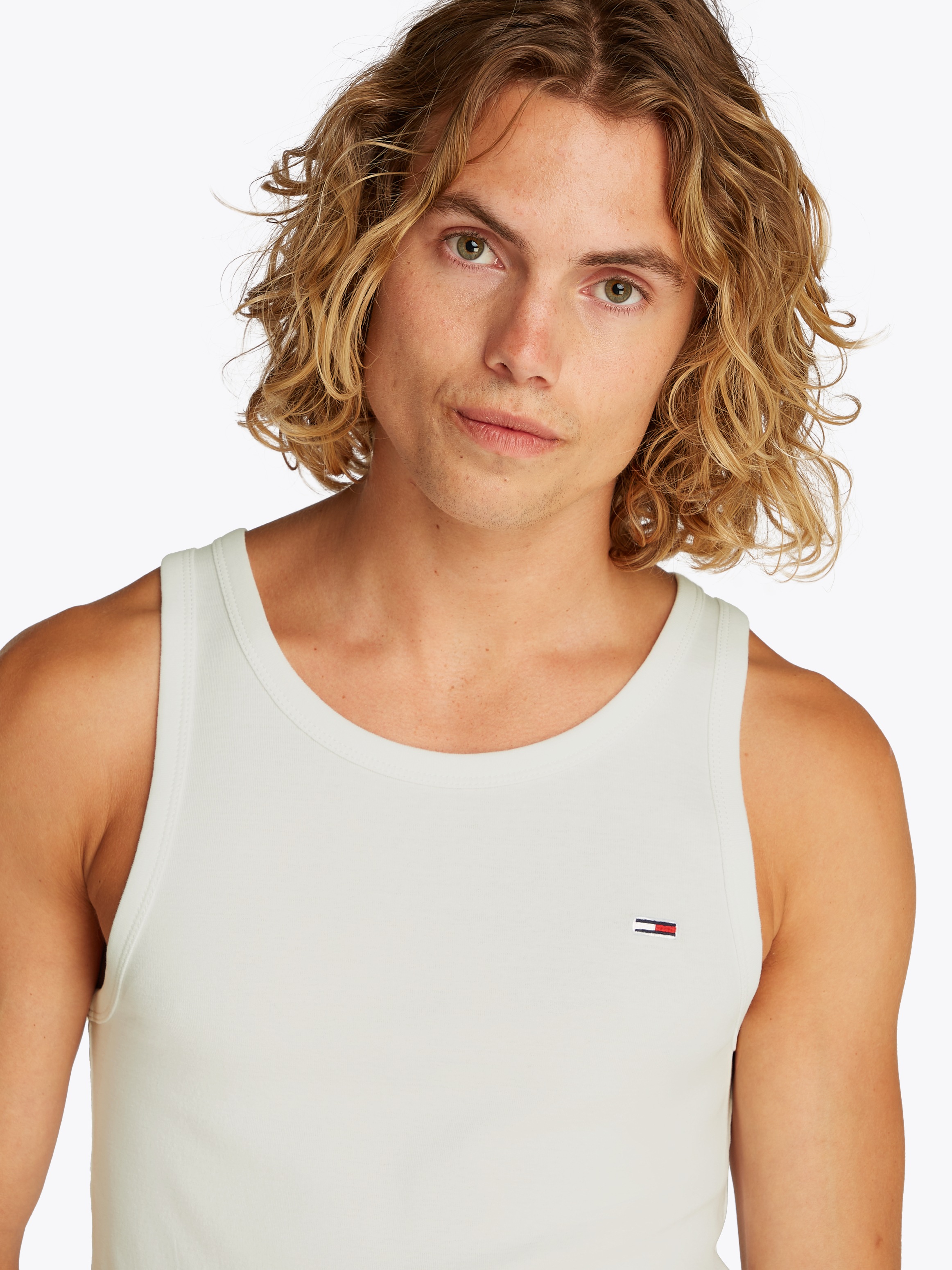 Tommy Jeans Débardeur »TJM XSLIM 2PCK RIB TANK EXT« Packung, 2er, 2 cuis mit gerippter Struktur