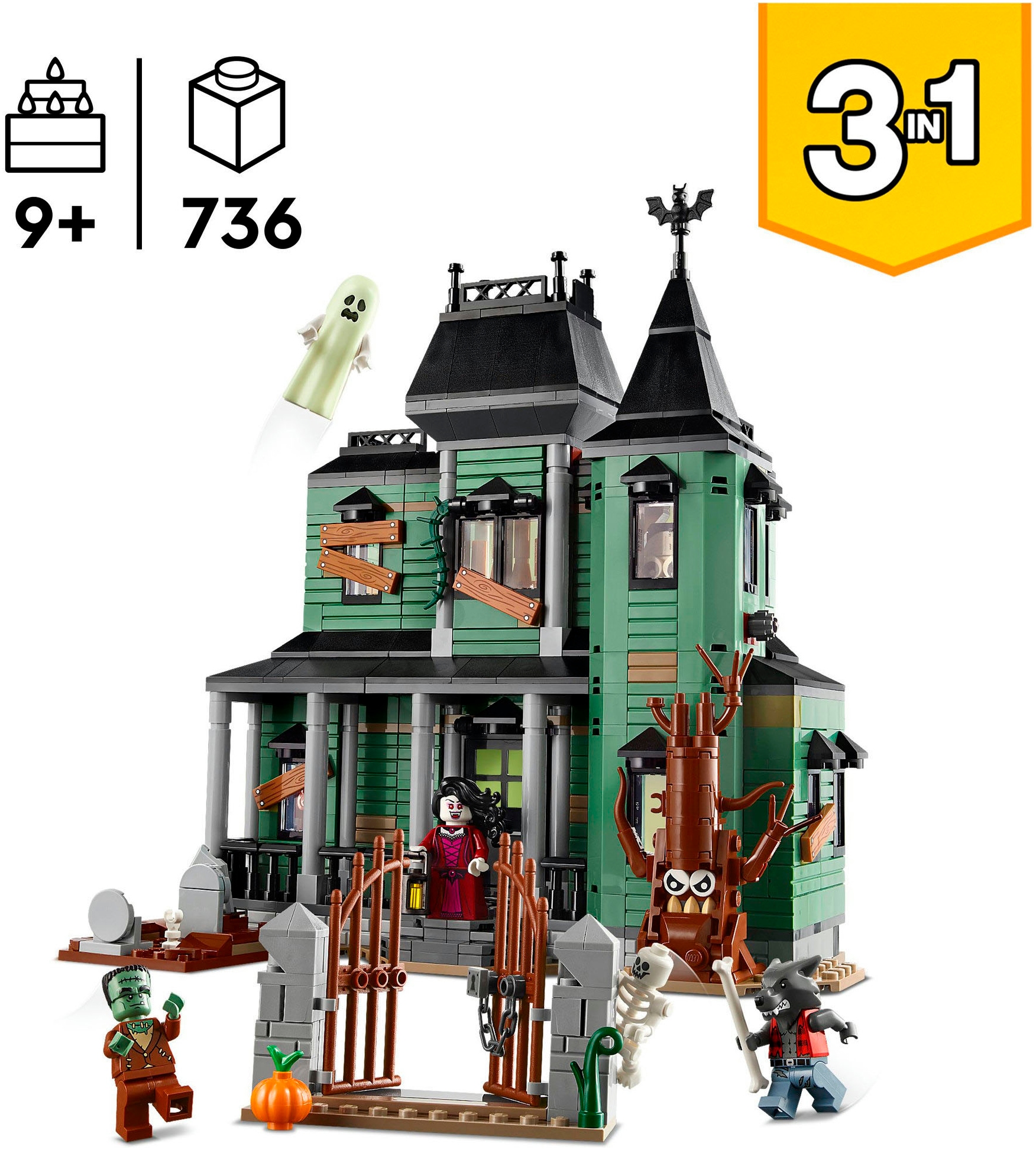 LEGO® Pions de construction »Geisterhaus (31167), LEGO LEGO Creator« Made in Europe