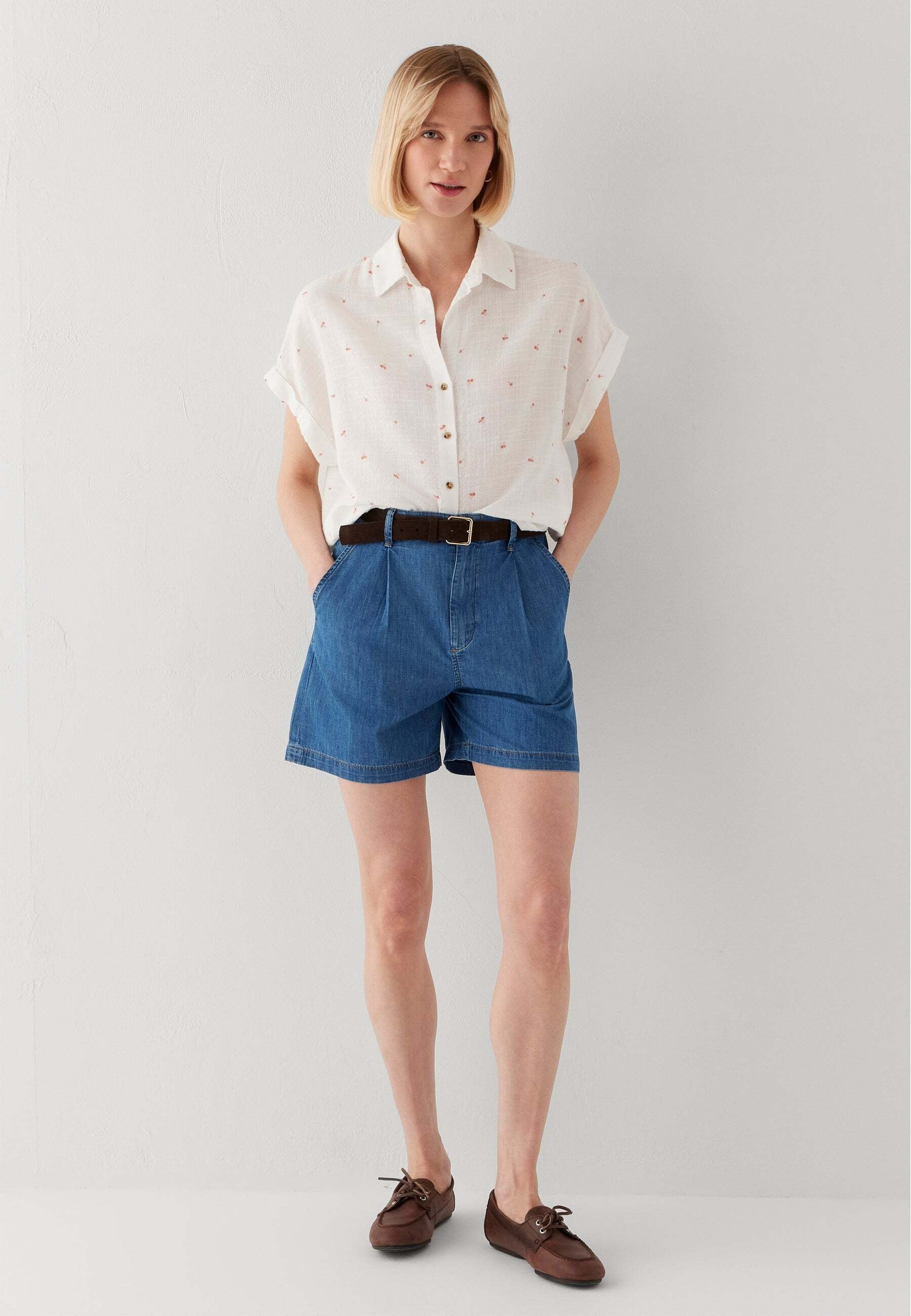 Mavi Kurzarmbluse »Mavi Kurzarmbluse Short Sleeve Woven«