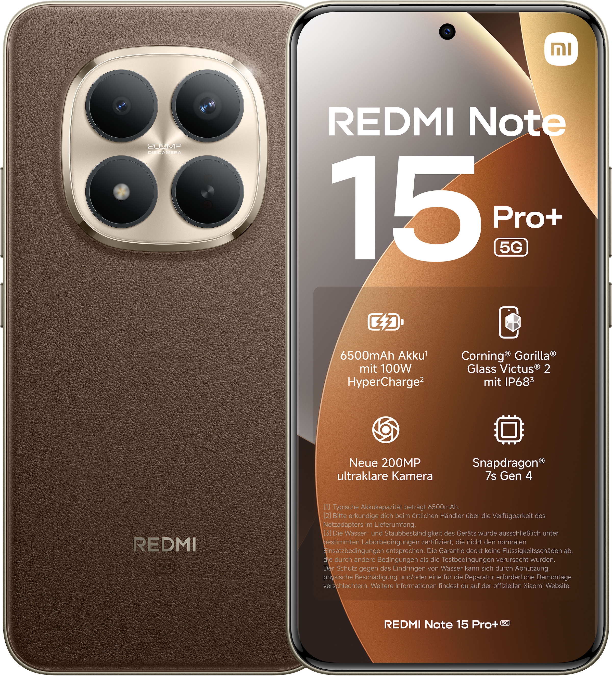 Xiaomi Smartphone »Redmi Note 15 Pro+ 5G 8+256« Mocha Brown
