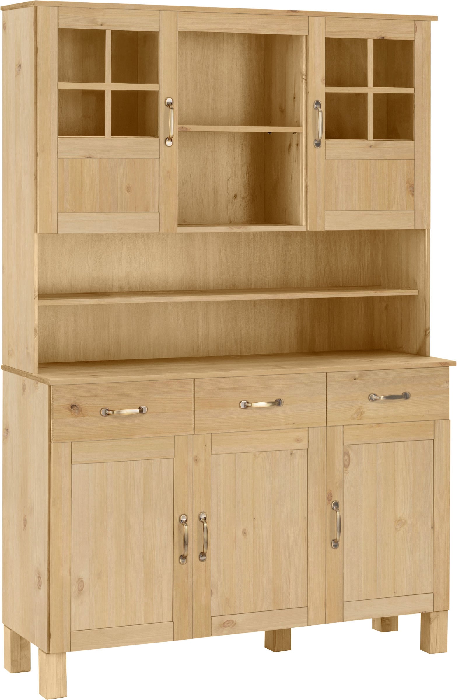 Home affaire Buffet de cuisine »Alby« Largeur 125 cm, 2 portes vitrées, 2 tiroirs