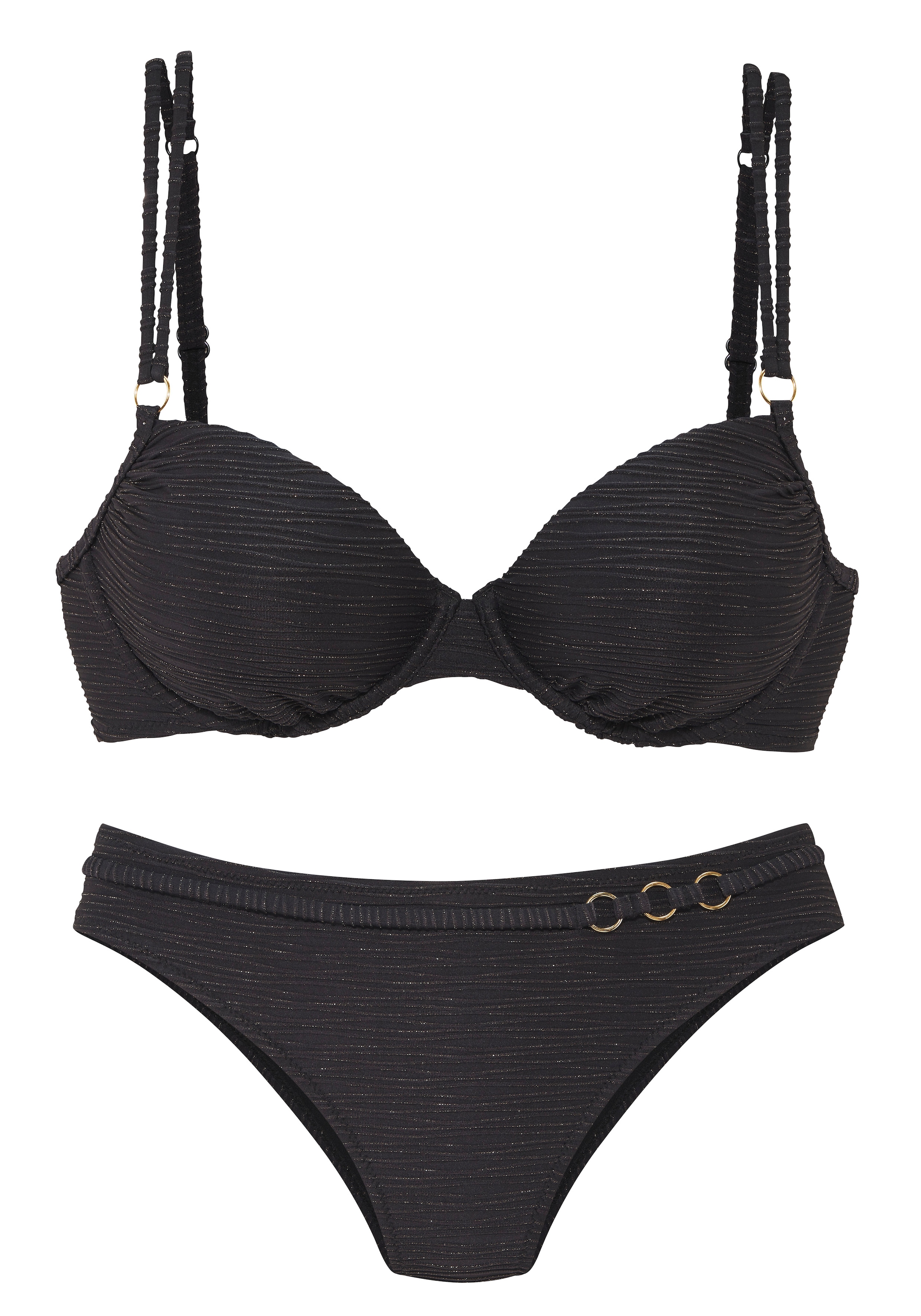 LASCANA Bikini à armatures 0 cuis Glitzernde Strukturware