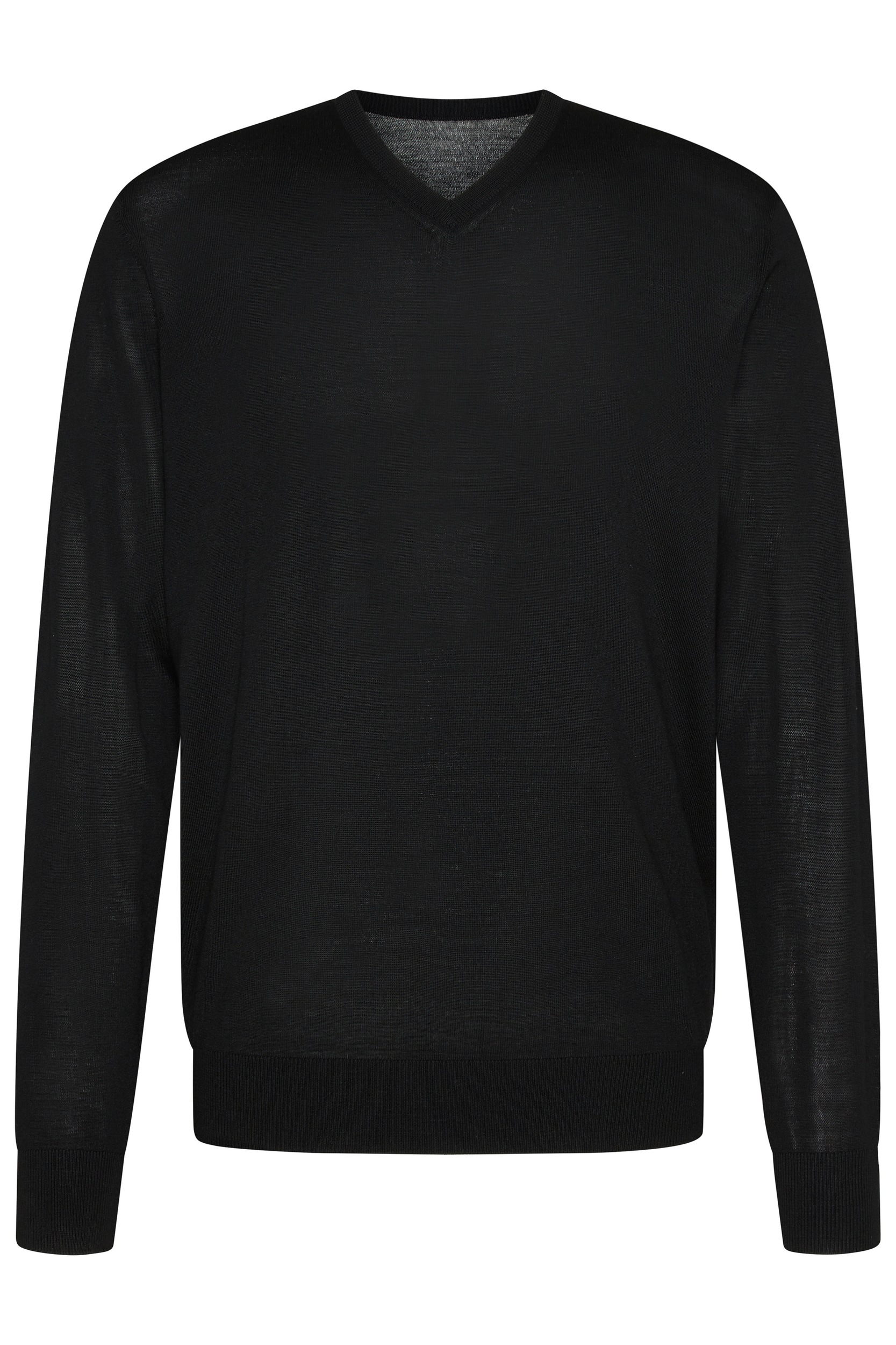 bugatti Rundhalspullover aus feiner Merinowolle