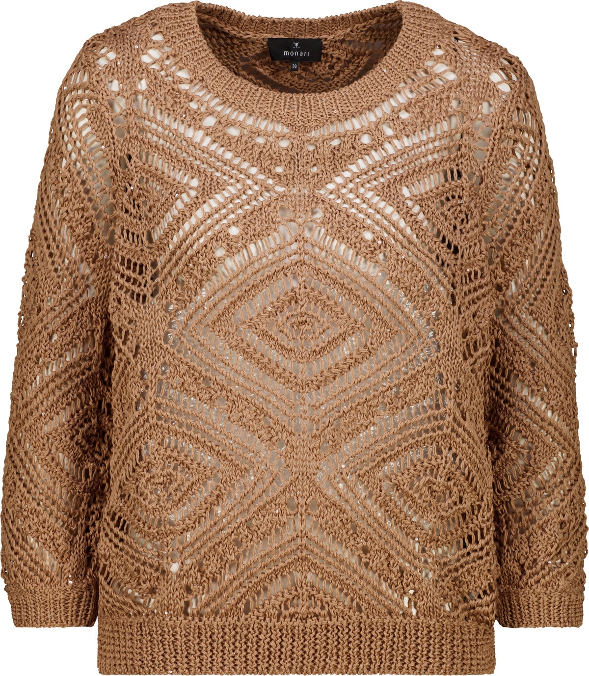 Monari Pull en tricot »Ajour« Regular fit mit Strickmuster