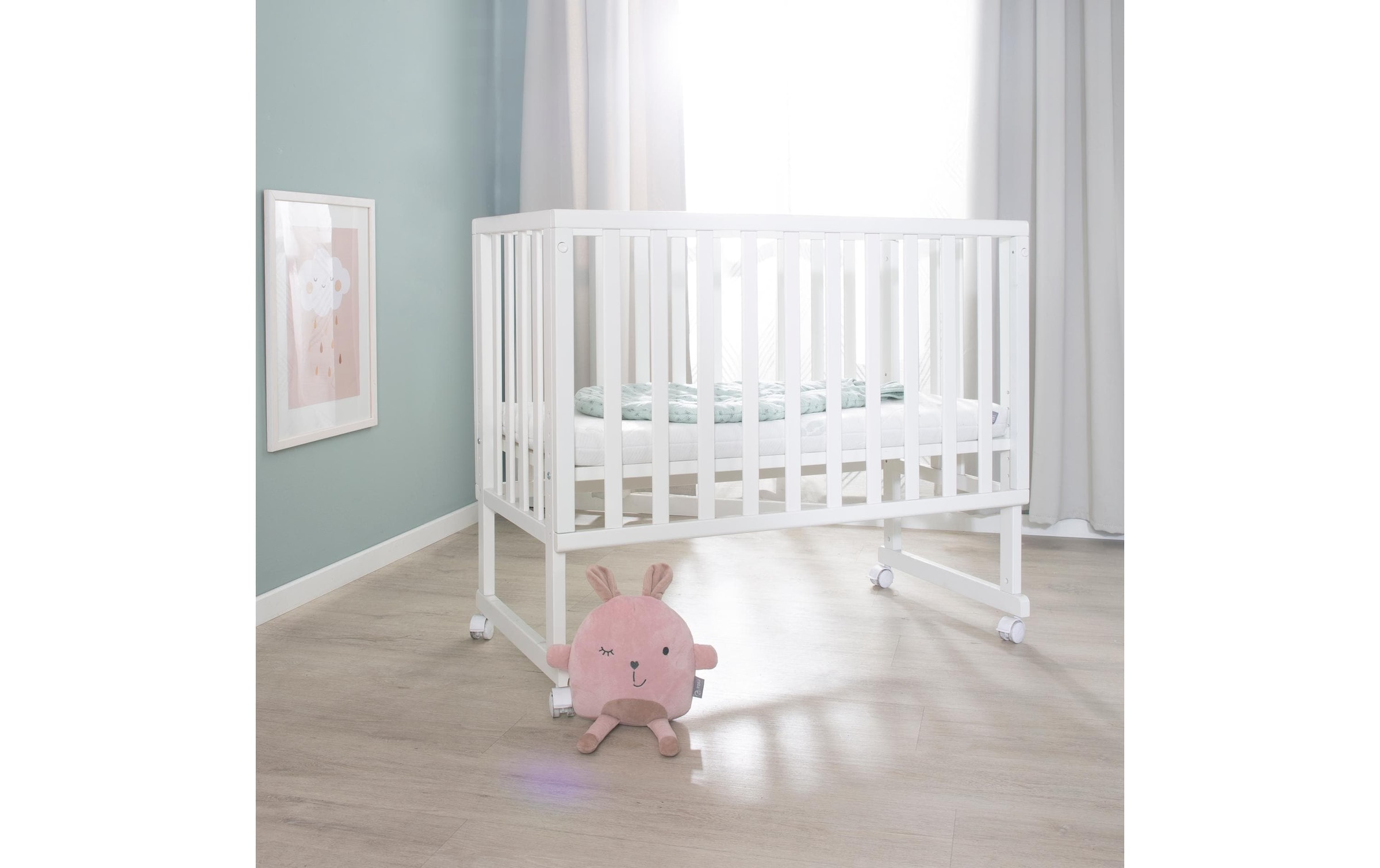 roba® Babybett »roba Stubenbett 3 in 1, Holz«