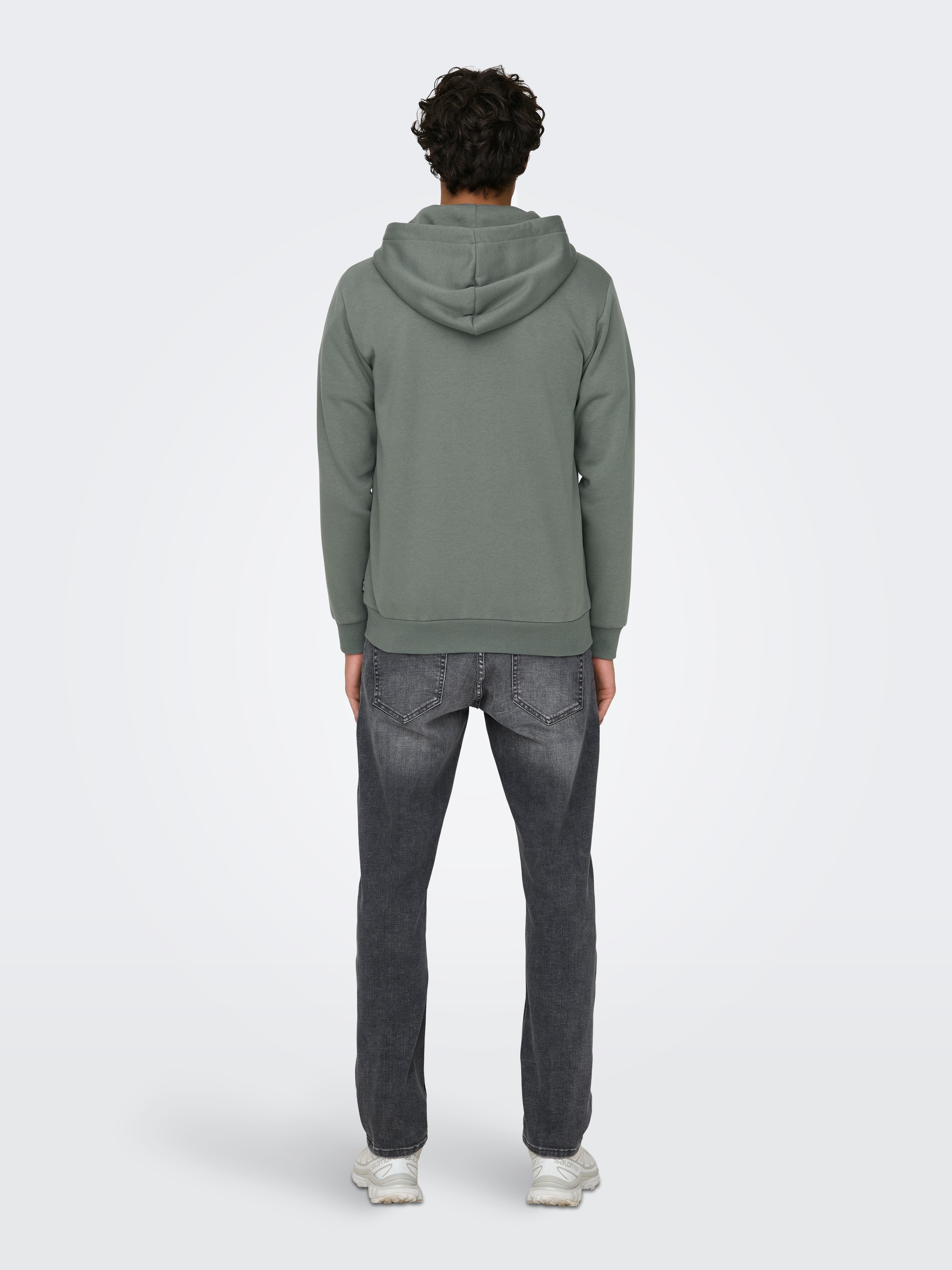 ONLY & SONS Kapuzensweatjacke »ONSCERES ZIP THR. HOODIE SWEAT NOOS«