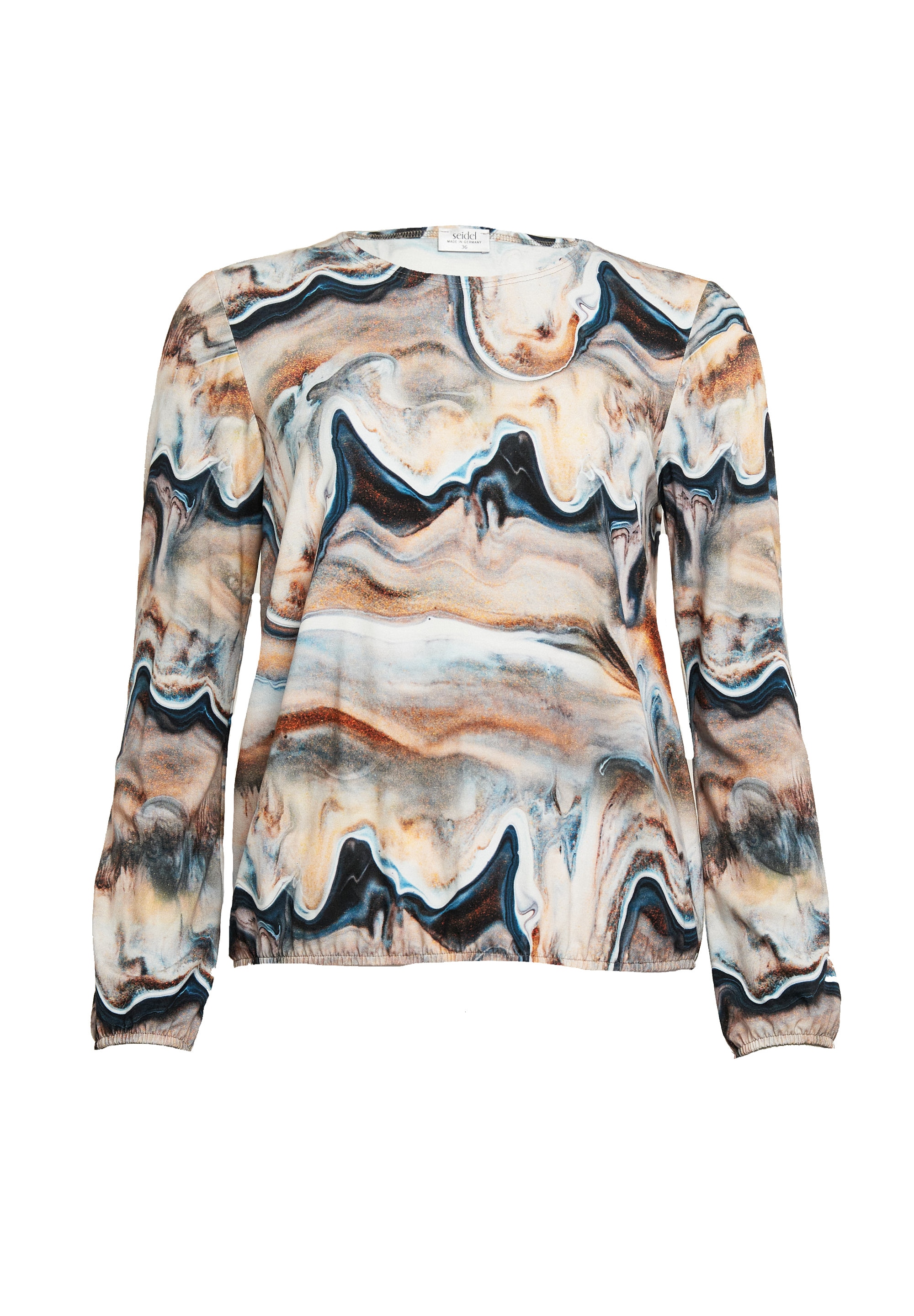 Seidel Moden Langarmshirt mit grafischem Muster, MADE IN GERMANY