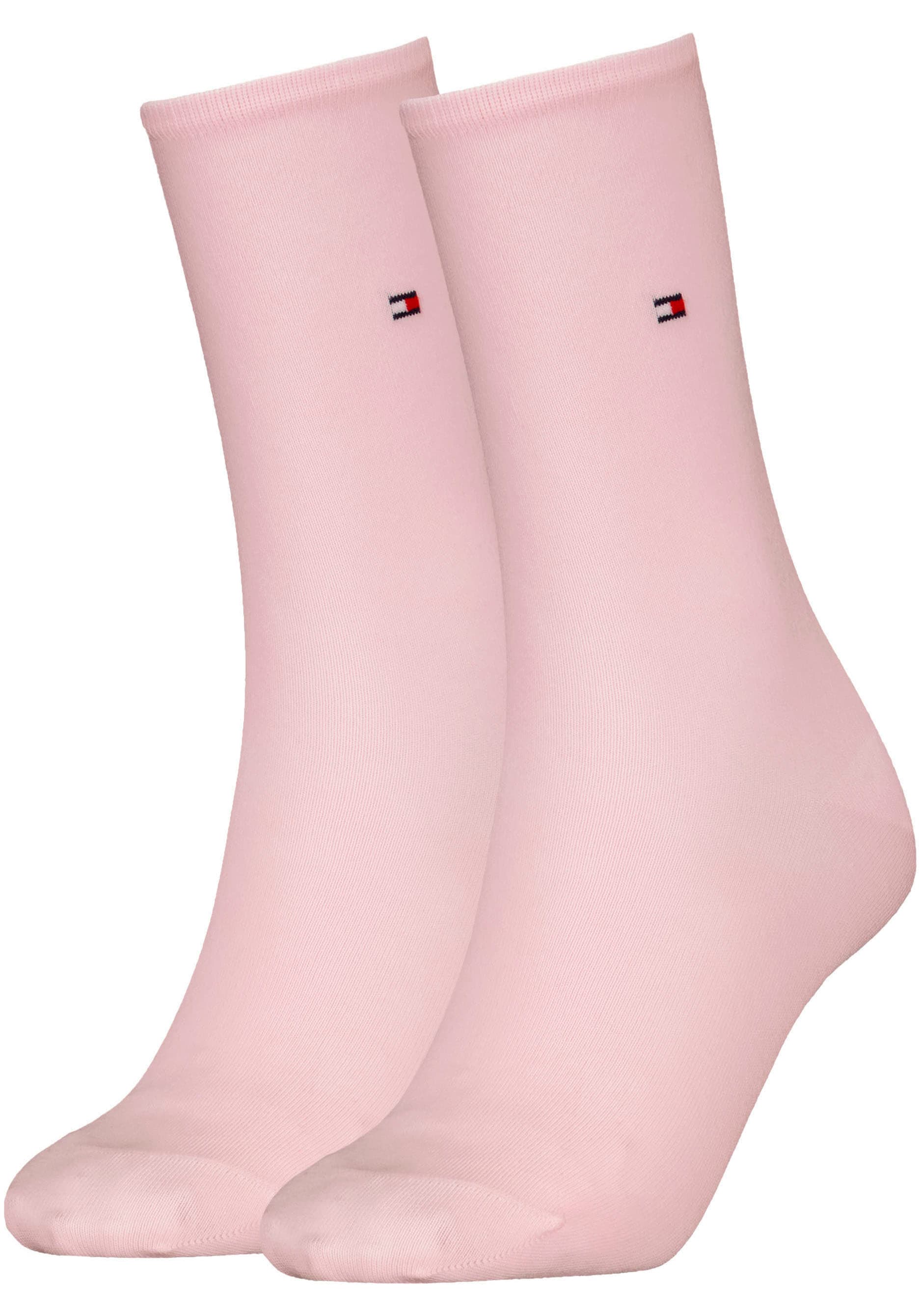 Tommy Hilfiger Chaussettes »TH WOMEN SOCK CASUAL 2P« 2 Paar, 2 Couple tlg. mit flacher Zehennaht