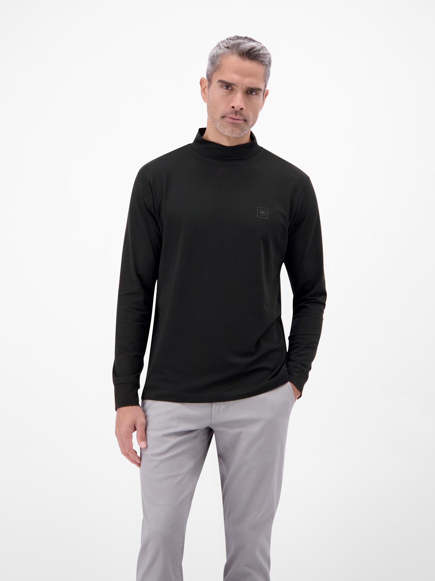 LERROS Sweat-shirt »Herren-Shirt mit modischem Turtleneck«

