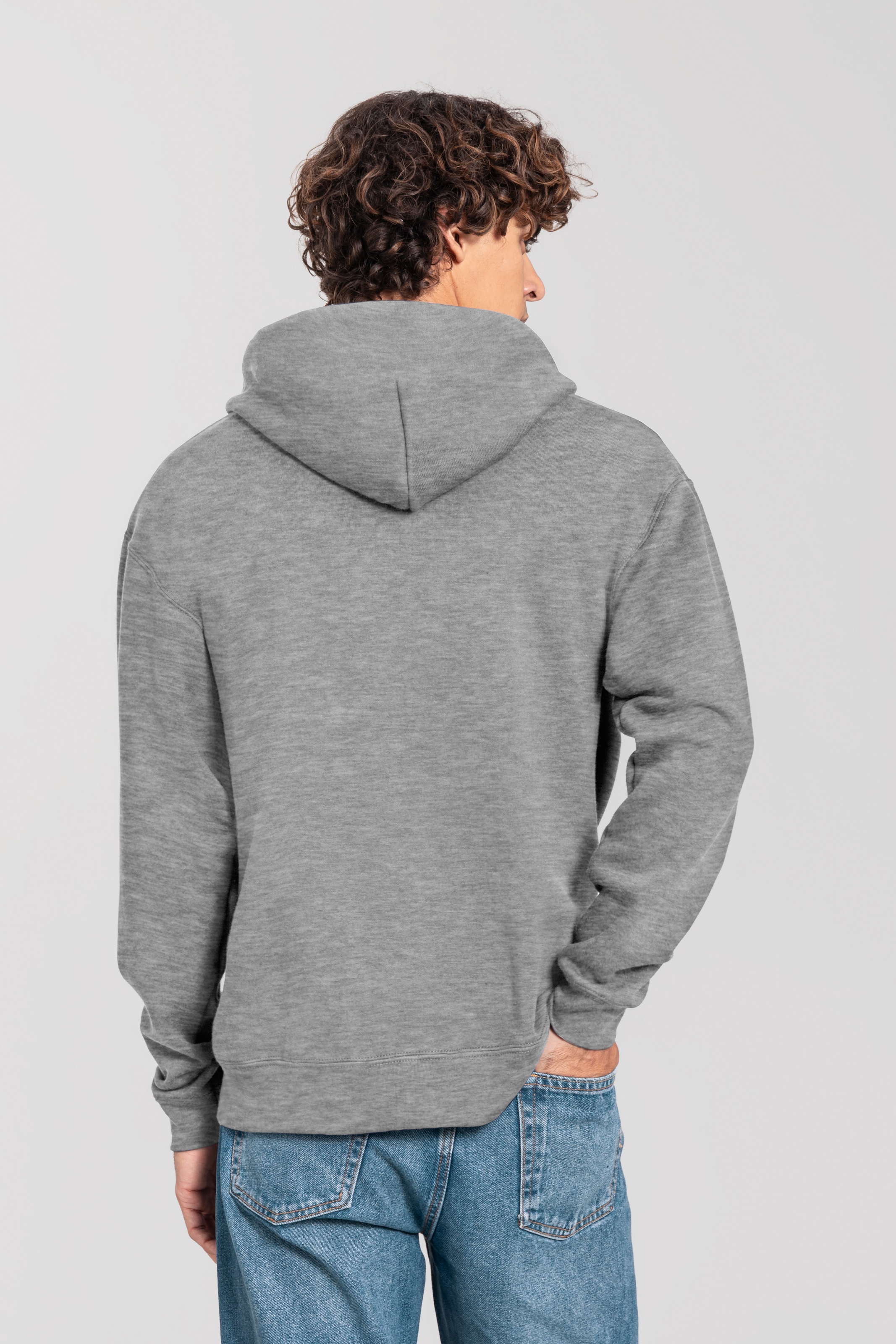 Fruit of the Loom Sweat à capuche »Iconic Premium Hooded Sweat Jacket« avec cordon de serrage, chiné, coupe normale