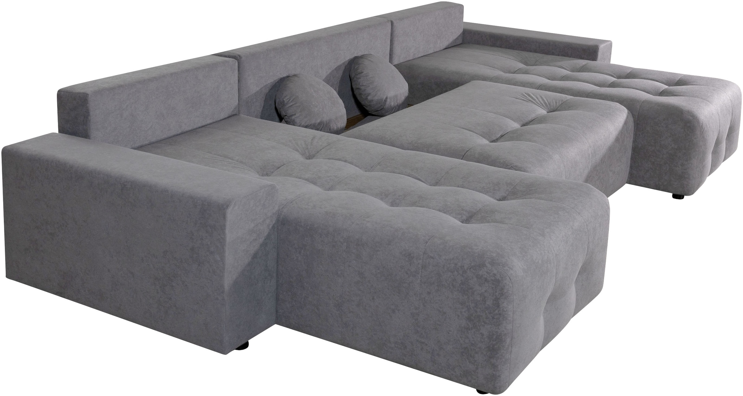 GOODproduct Wohnlandschaft »Jessy U-Form, B: 313 cm, in Cord & weiteren Bezügen« Schlaffunktion, Bettkasten, Tonnentaschenfederkern-Polsterung