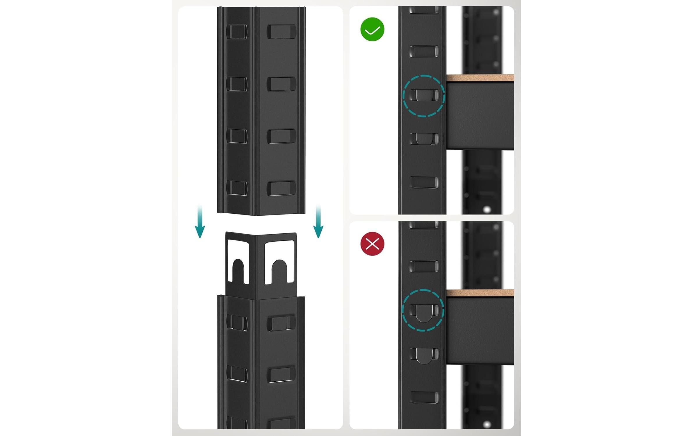 SONGMICS Regal »mit 4 Ablagen«