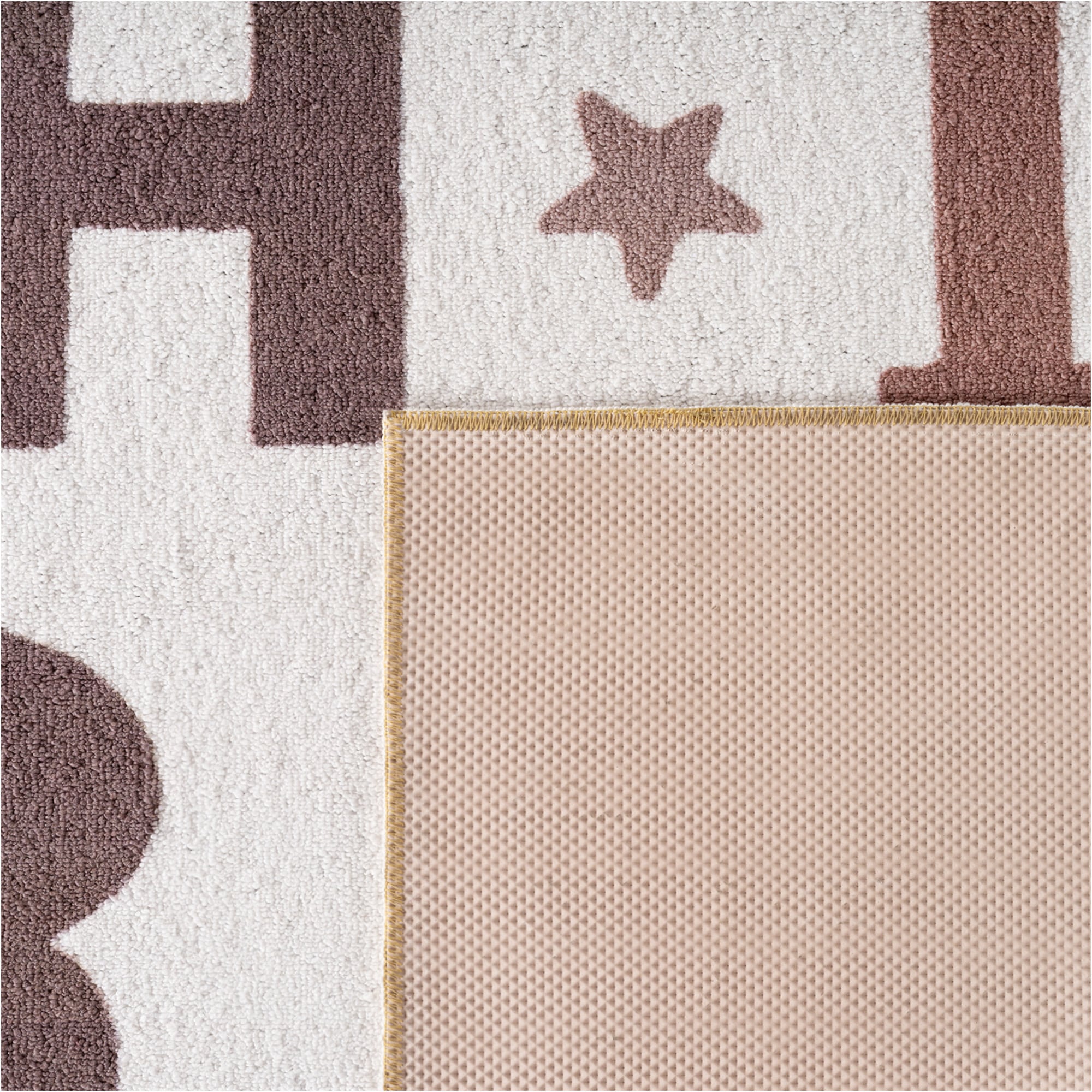 Ayyildiz Teppiche »COCO 1133  , auch in rund erhältlich« Rectangulaire 8 mm Höhe lavable à 30 °C, antidérapant, certifié OEKO-TEX®, lettres