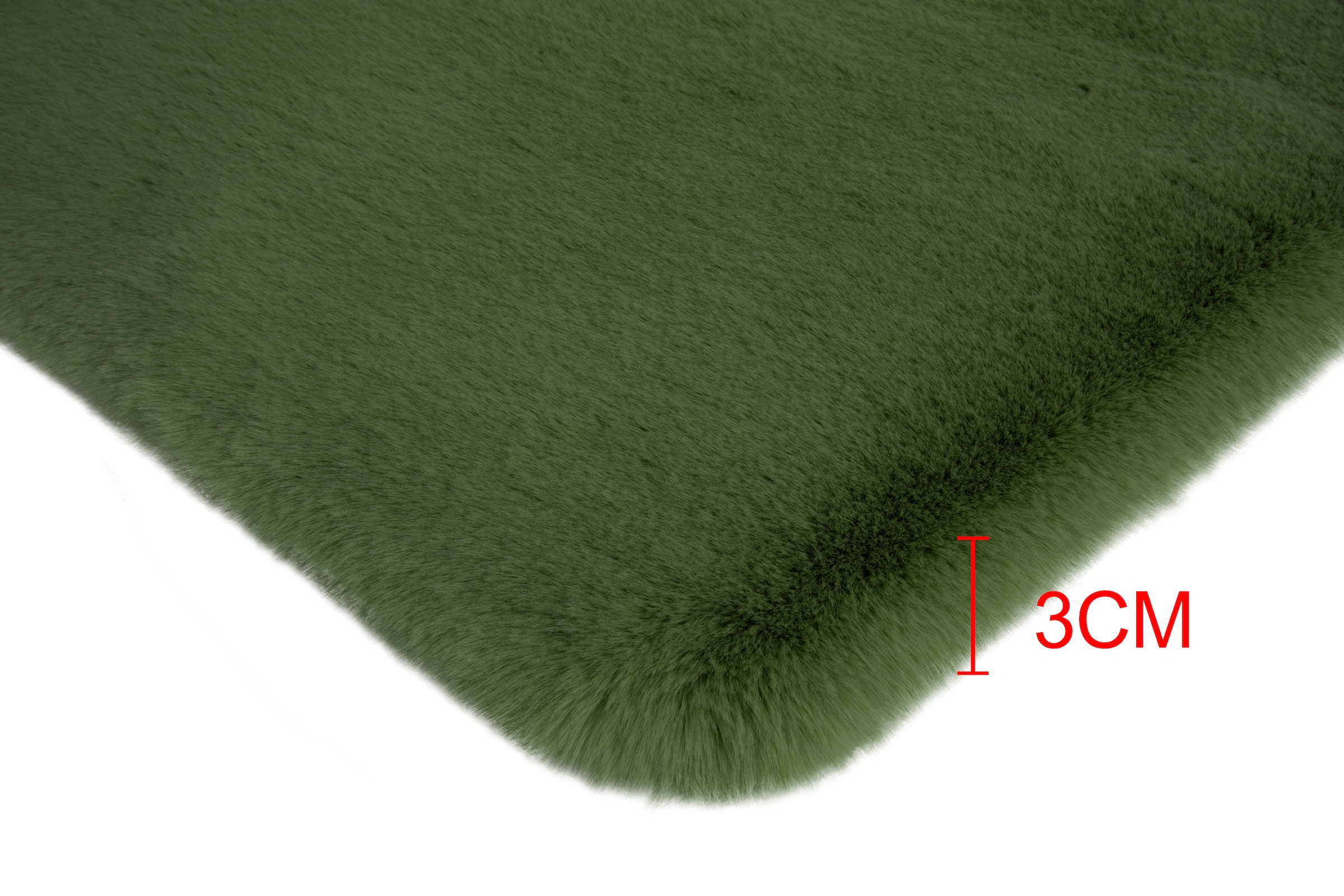 my home Badematte »Rabbit Badematten, Badvorleger, Badezimmer Teppich« Höhe 30 mm rutschhemmend beschichtet fussbodenheizungsgeeignet | schnell trocknend | strapazierfähig Kaninchenfell-Haptik, Badteppich, rechteckig, rund & als 3-tlg. Set