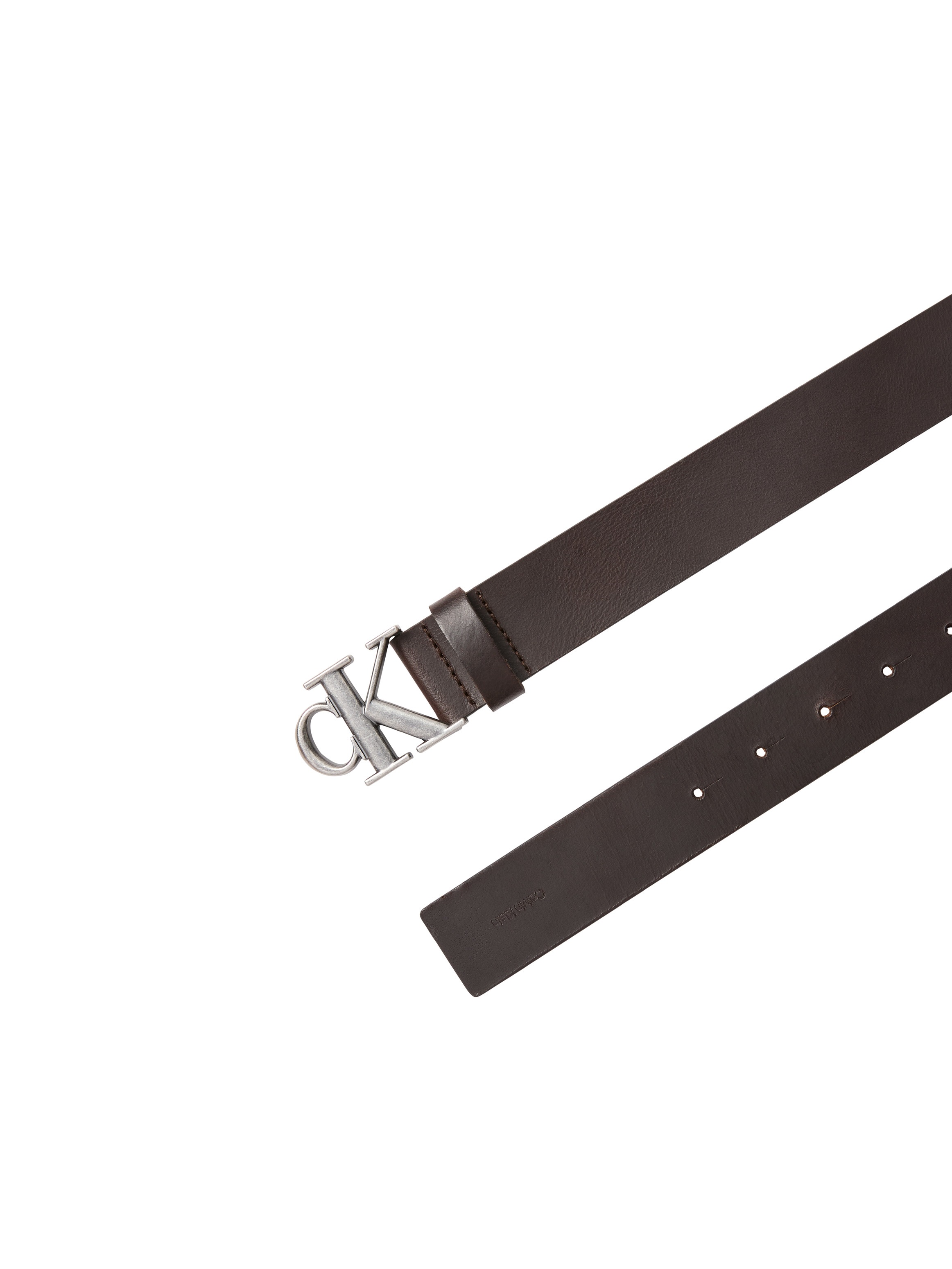 Calvin Klein Ceinture en cuir »CK BUCKLE SMOOTH 35MM« taille ajustable avec boucle métallique