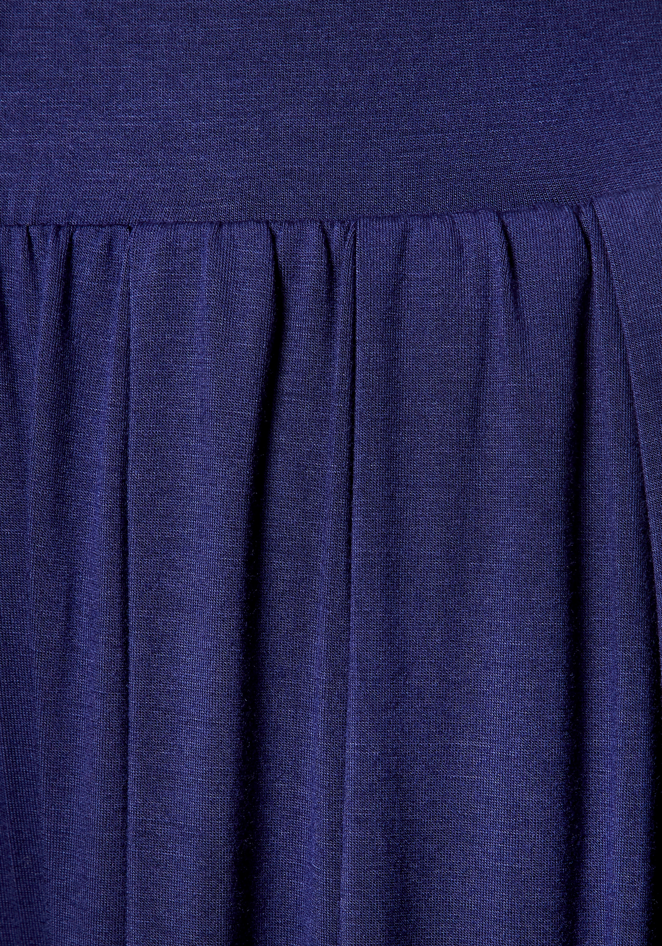 LASCANA Jupe-culotte »Sommerhose mit extra weitem Bein aus luftig-leichter Viskose«  bequeme Strandhose mit modischen Falten und Gummizug