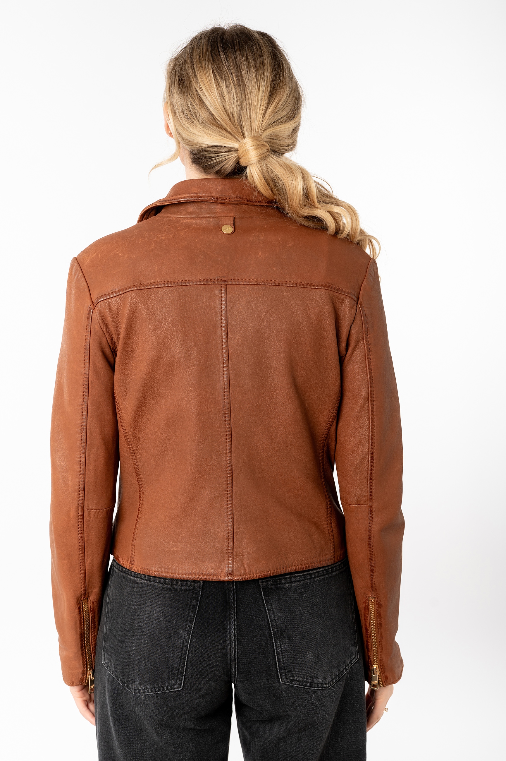 Mauritius Lederjacke »MWInessa« mit Reverskragen