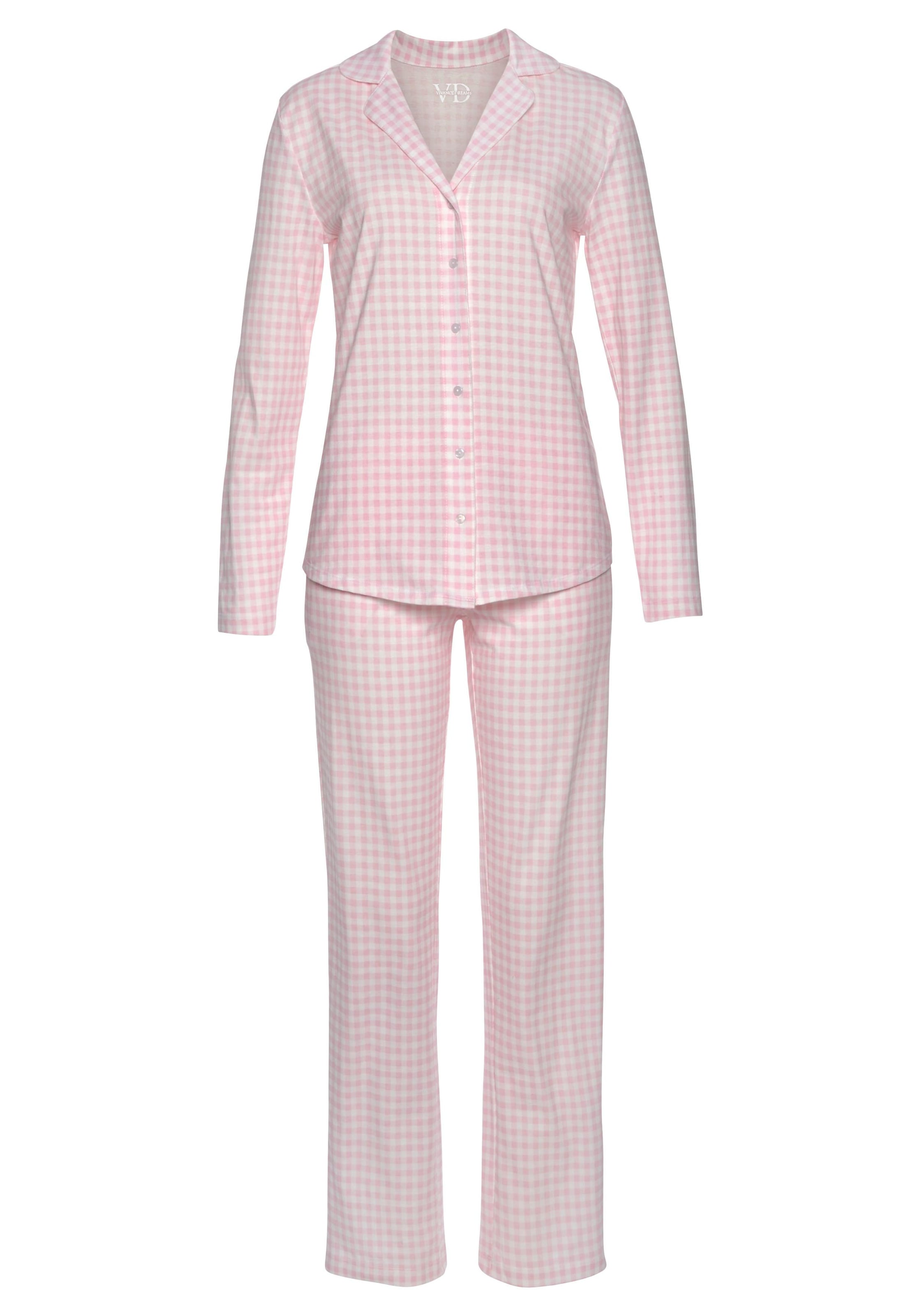 Vivance Dreams Pyjama 2 Stk. tlg., mit feinem Muster