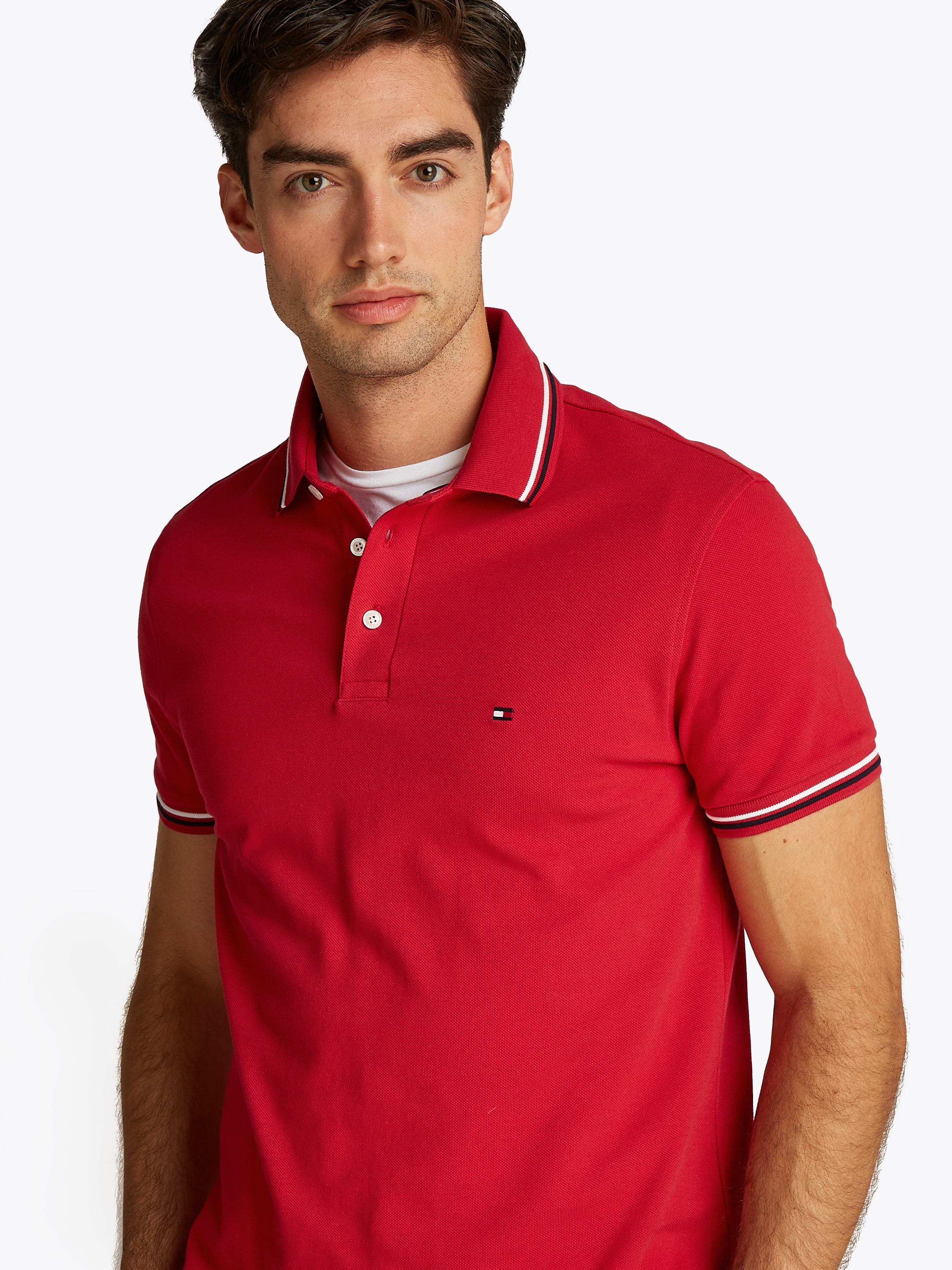 Tommy Hilfiger Polo »TOMMY TIPPED SLIM POLO«