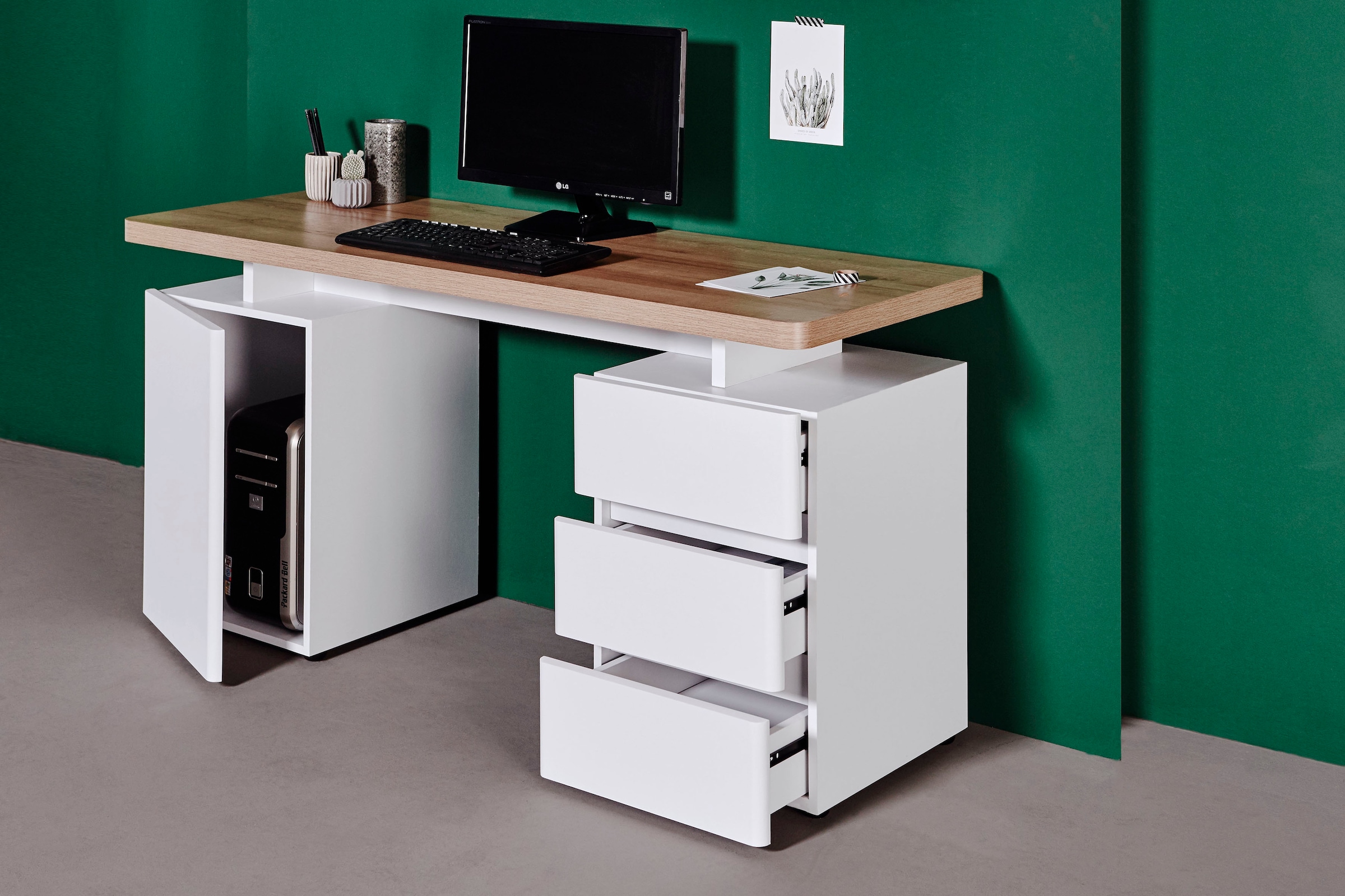 Jahnke Schreibtisch »CU-LIBRE C 250« wechselseitig montierbar