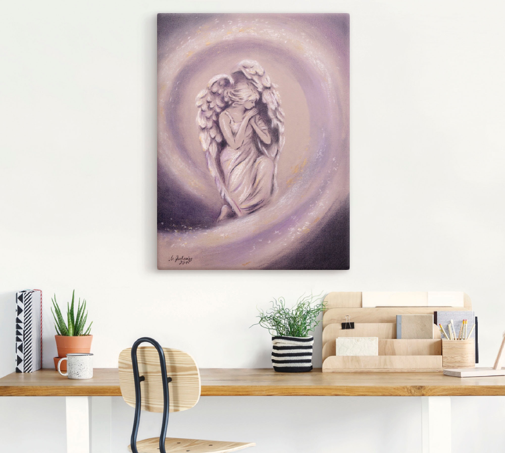 Artland Leinwandbild »Schutzengel« Religion 1 Stk. tlg. auf Holzrahmen gespannt