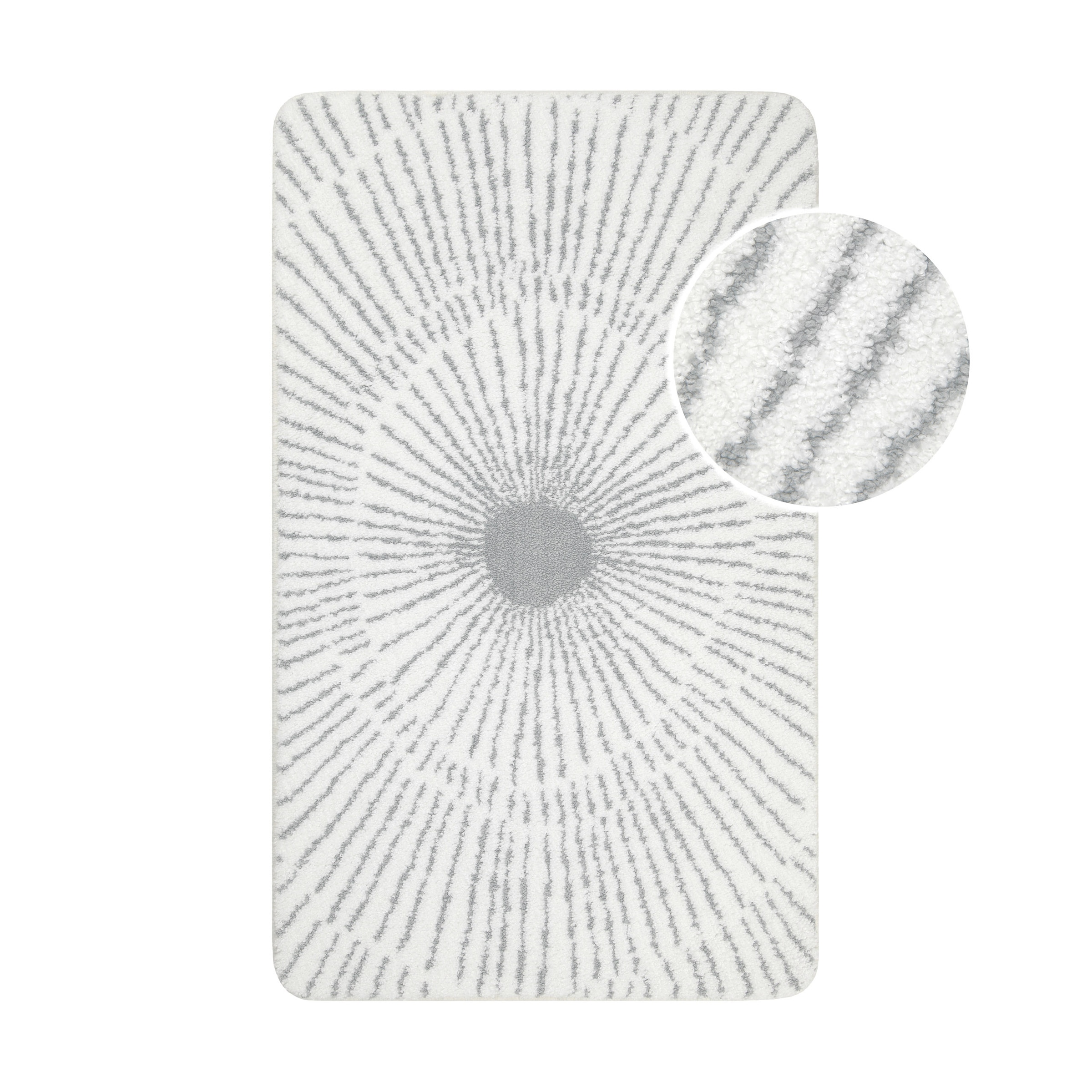 Wecon home Basics Tapis de bain »Jasbeer« Höhe 15 mm waschbar, rutschfest, strapazierfähig, pflegeleicht mit Linien Design