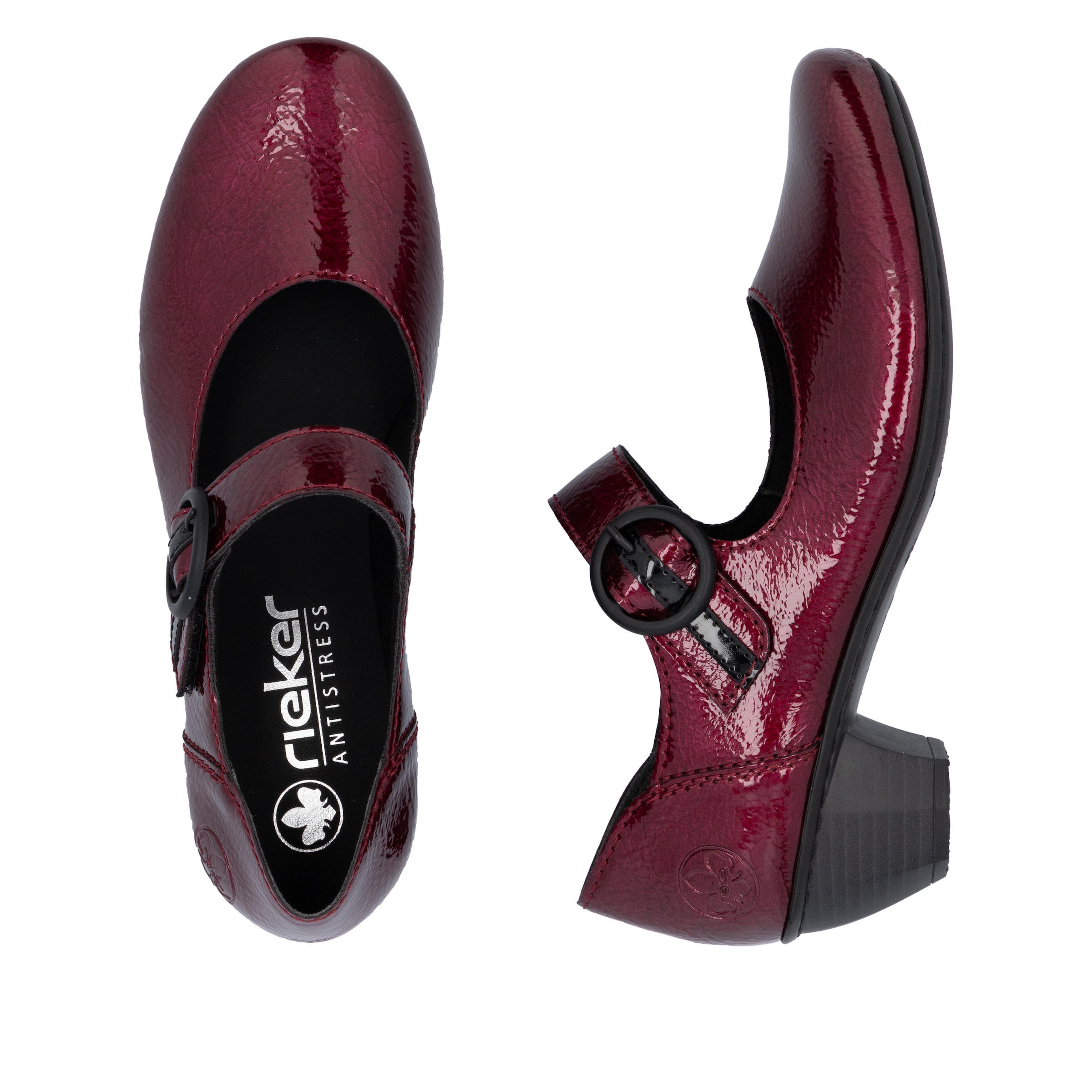 Rieker Spangenpumps  Riemchenpumps, Festtagsschuh, Trichterabsatz, mit weicher Innensohle