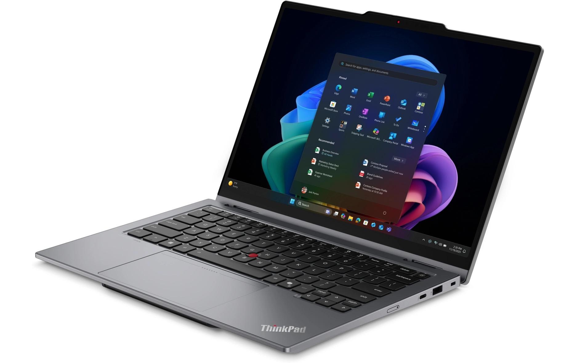 Lenovo Ordinateur portable professionnel »ThinkPad X1 2-in-1 Gen 11 Aura Edition Copilot+ PC« / 14 ″ Intel Core Ultra 5 NPU intégrée (Neural Processing Unit)