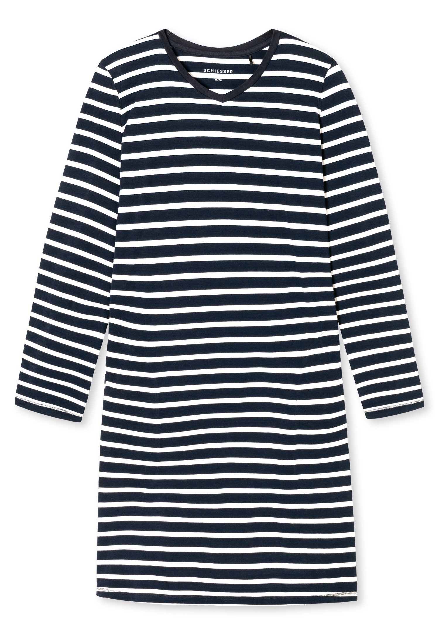 Schiesser Nachthemd »Casual Essentials« Packung,  Aussentaschen mit leichtem V-Ausschnitt