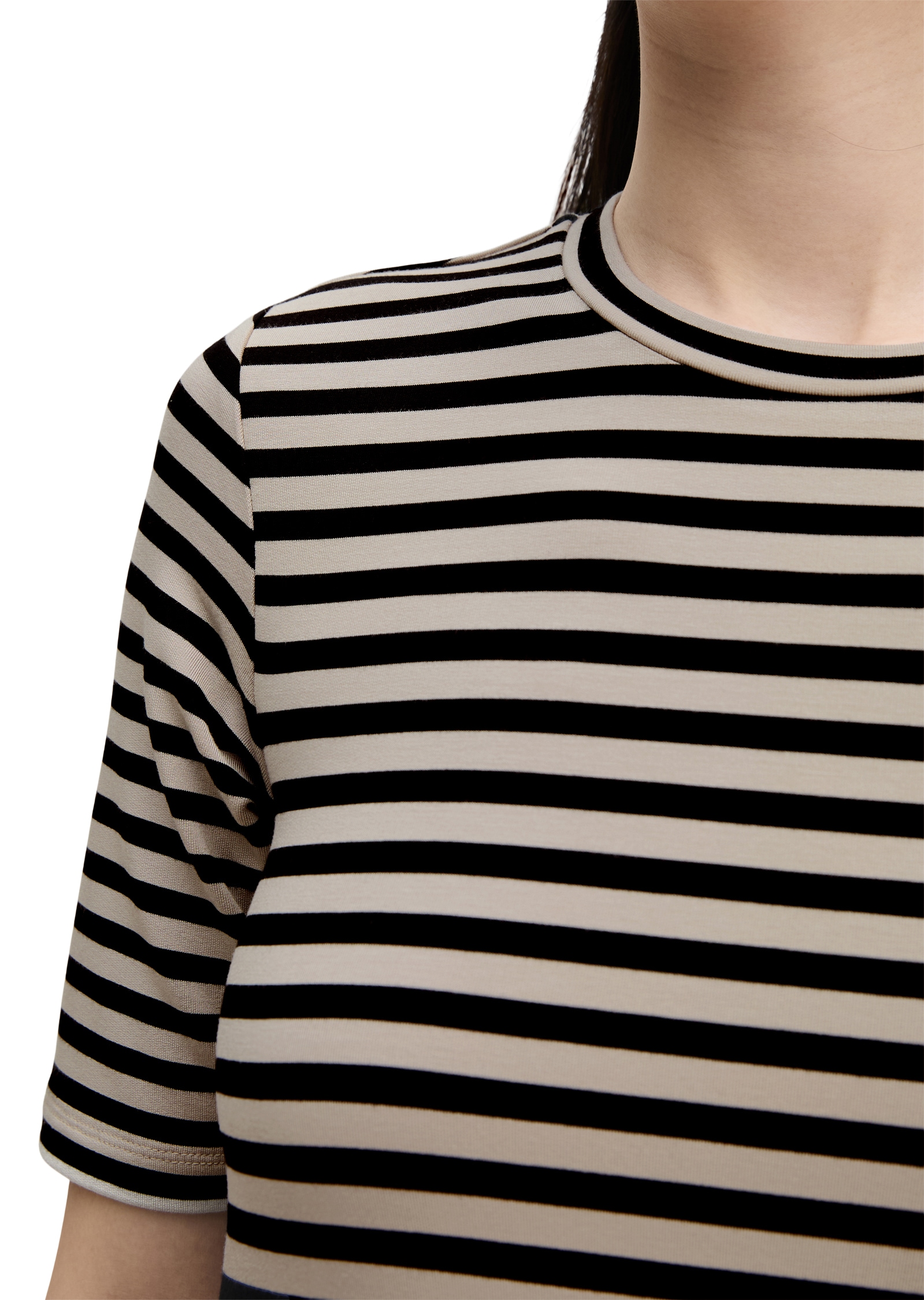 Marc O'Polo Jerseykleid Ohne Taschen A-Shape aus TENCEL™ Modal gestreift
