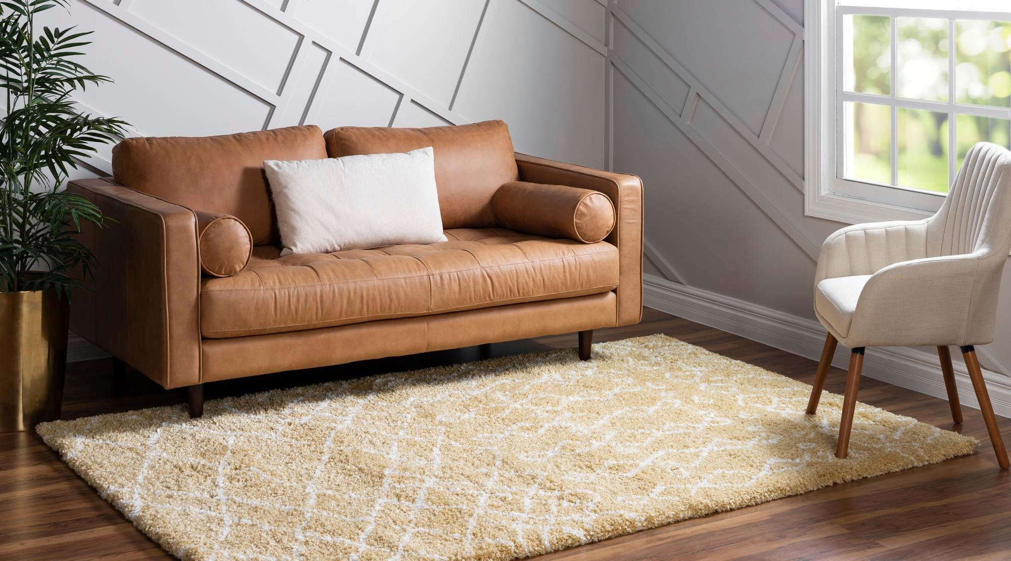 Myflair Möbel & Accessoires Hochflor-Teppich »Temara Shag, LAGERRÄUMUNG!« rechteckig 51 mm Höhe gewebt, Scandi Design, ideal im Wohnzimmer & Schlafzimmer