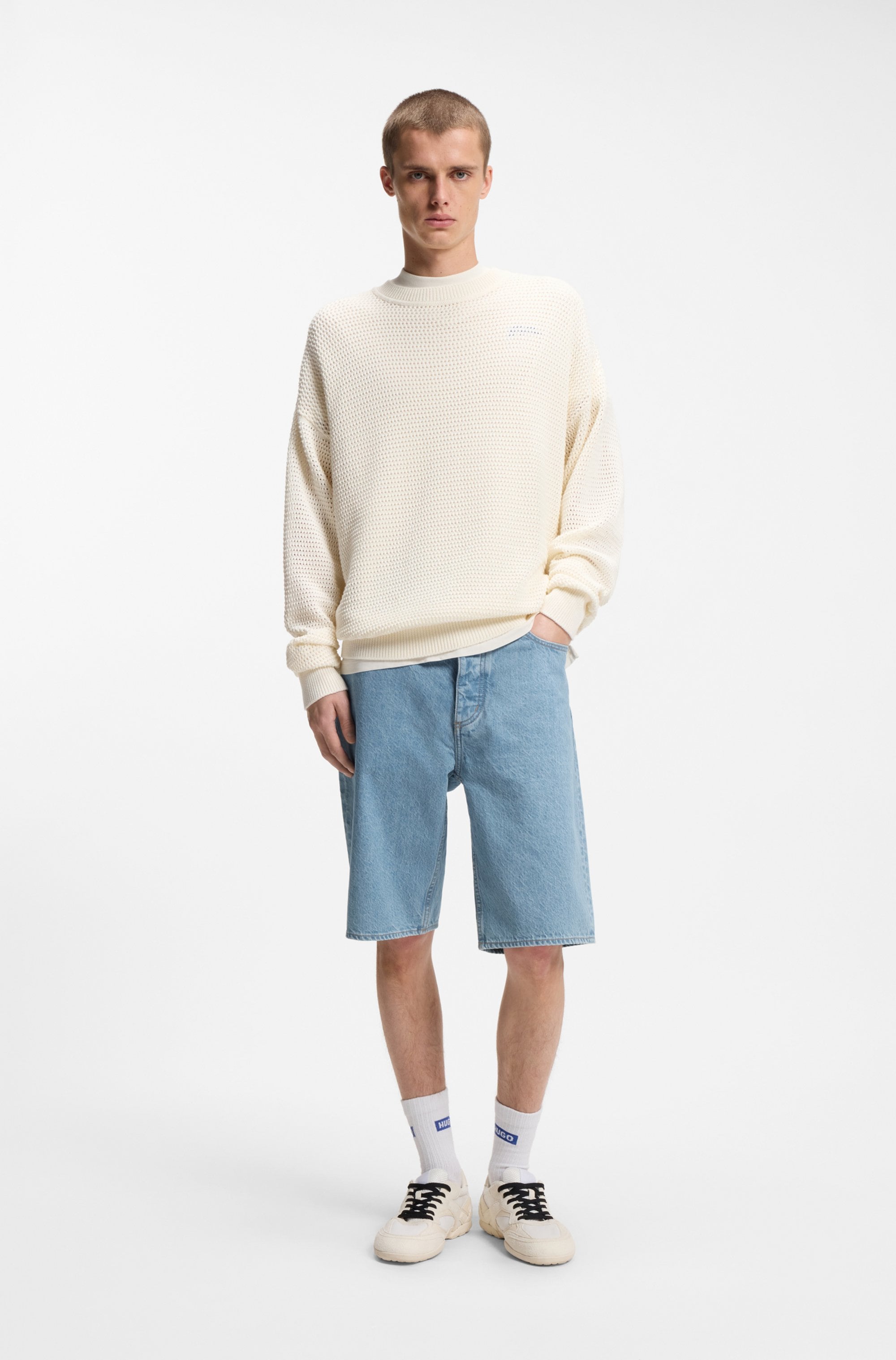 HUGO Short en jean »Skate« Coupe droite