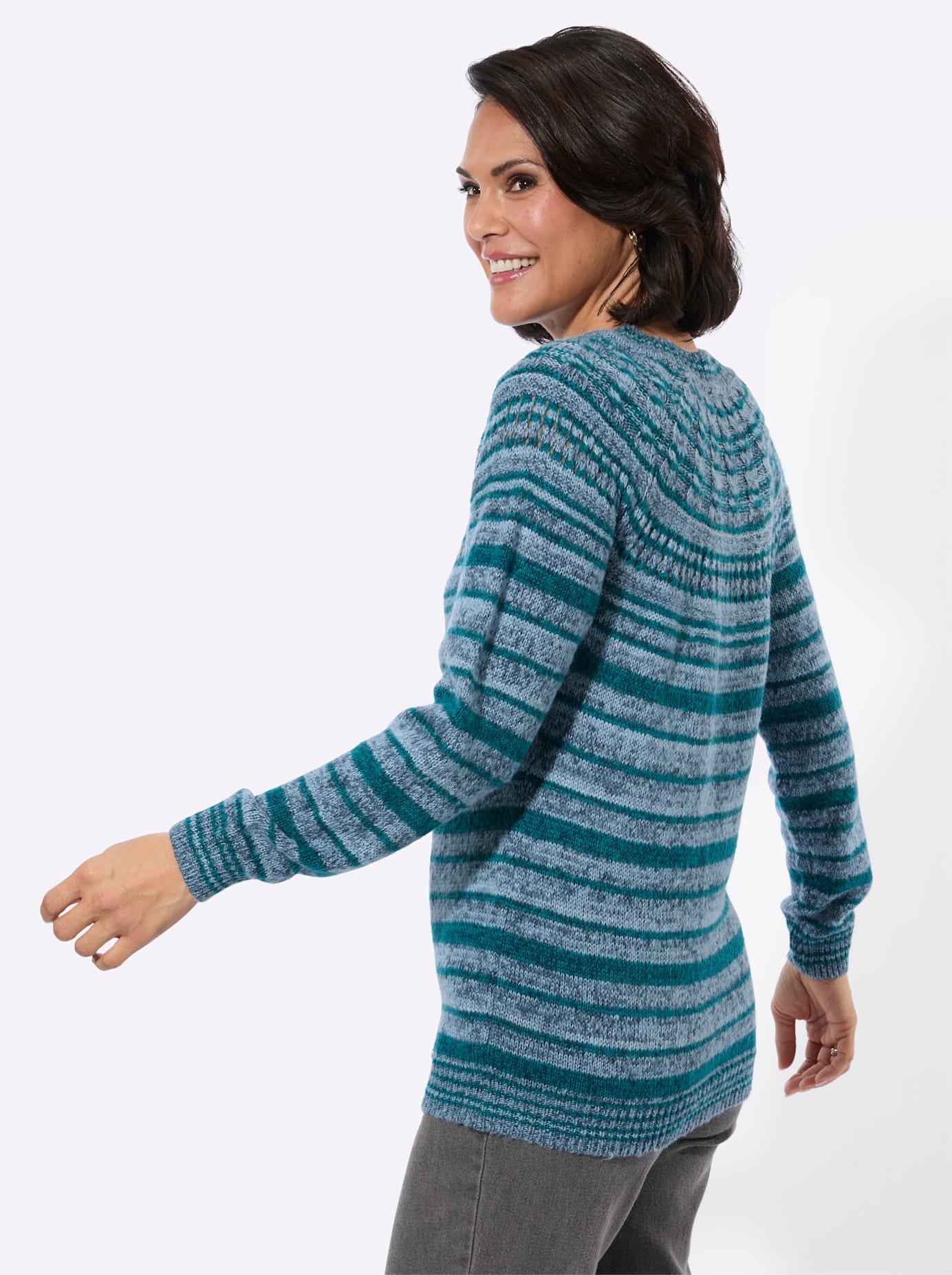 Casual Looks Pull à col rond »Rundhals-Pullover«