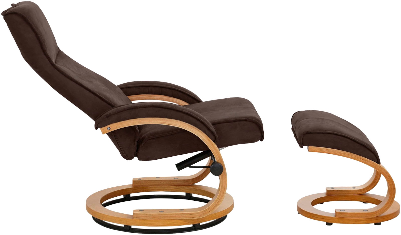 GOODproduct Relaxsessel »mit Hocker PARIS Microfaser - OTTO. Verlässliche Qualität.« Set, bestehend aus Sessel und Hocker, 2 Stk. tlg. Relaxfunktion, Dreh- und Kippfunktion, Unser Dauertiefpreis