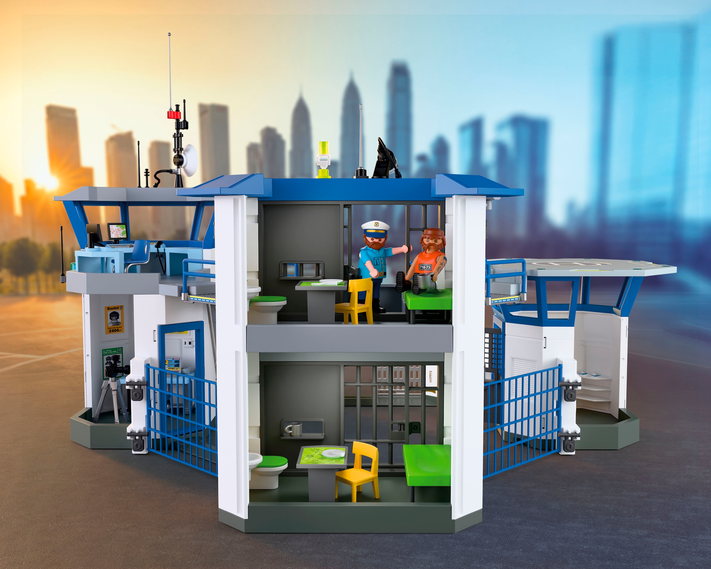Playmobil® Konstruktions-Spielset »Polizei-Kommandozentrale (71873), Action Heroes« Made in Europe