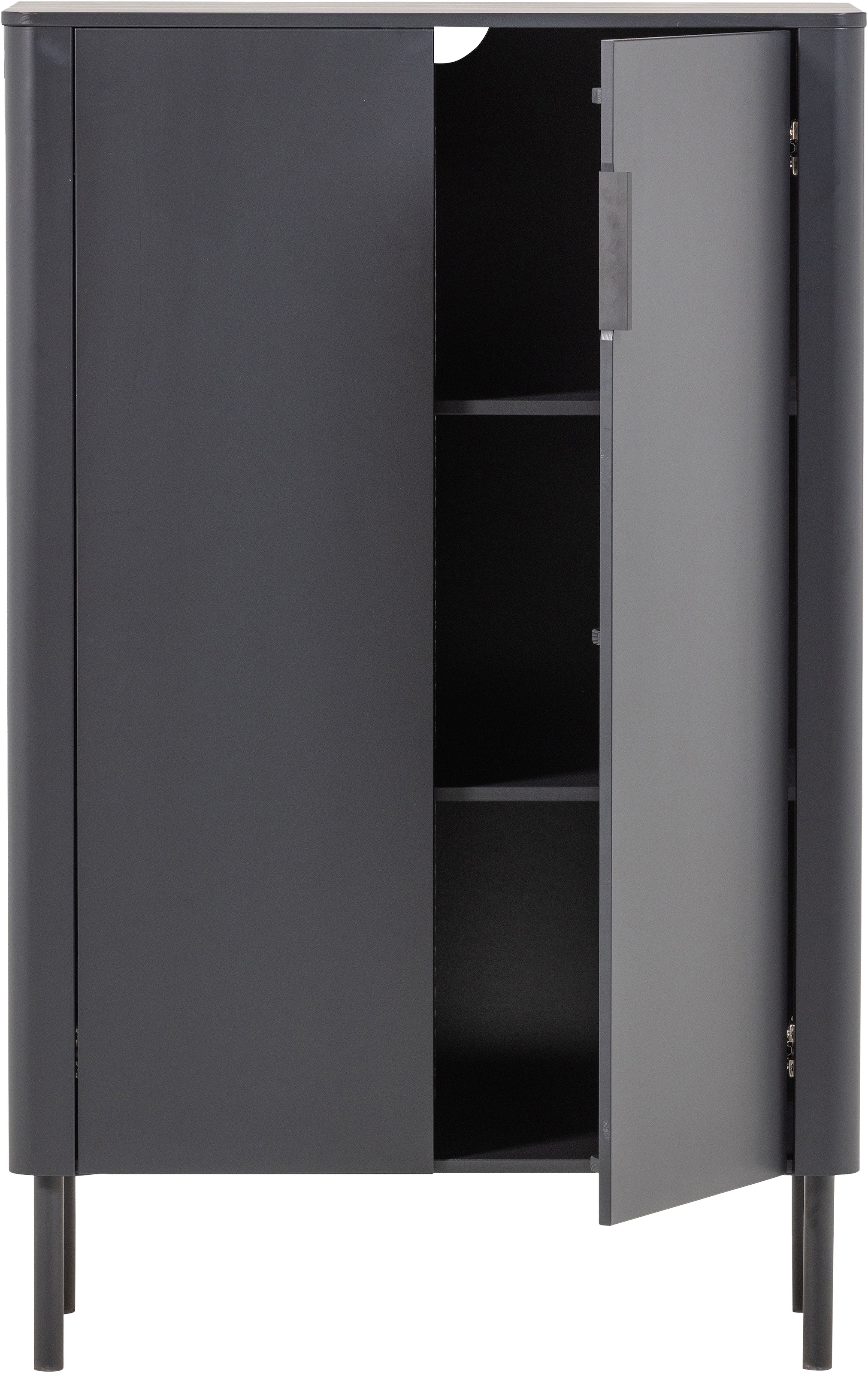 WOOOD Buffet haut »Gunnar FSC®-Mix Massivkiefer mit Dämpfung Funktion, 85 x 39 x 135 cm« Capacité de charge 15 kg par étagère, facile à monter, grain visible