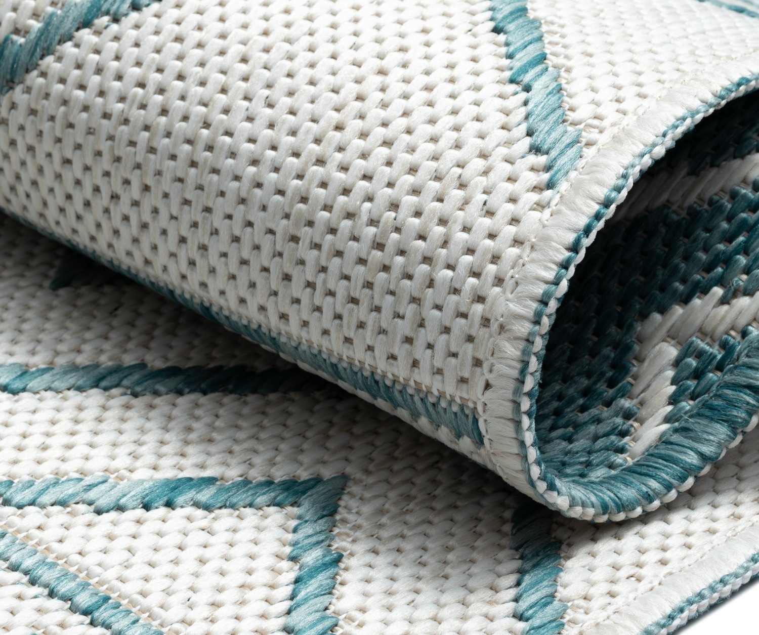 Myflair Möbel & Accessoires Teppich »Liva, LAGERRÄUMUNG!« rechteckig 8 mm Höhe Wendeteppich, Rauten Motiv, Outdoor geeignet, Balkon, Terrasse