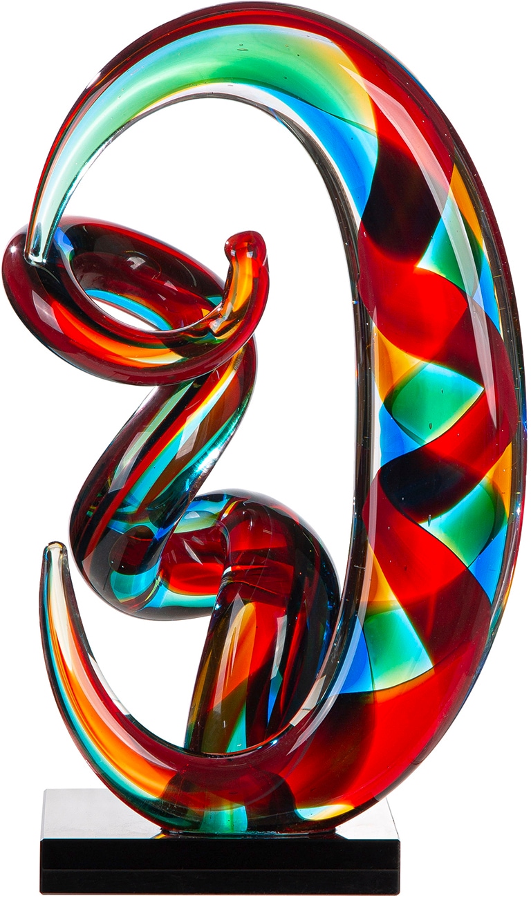GILDE Skulptur »Skulptur Palmeira mehrfarbig« Glasobjekt dekorative Skulptur exotische Deko Eyecatcher
