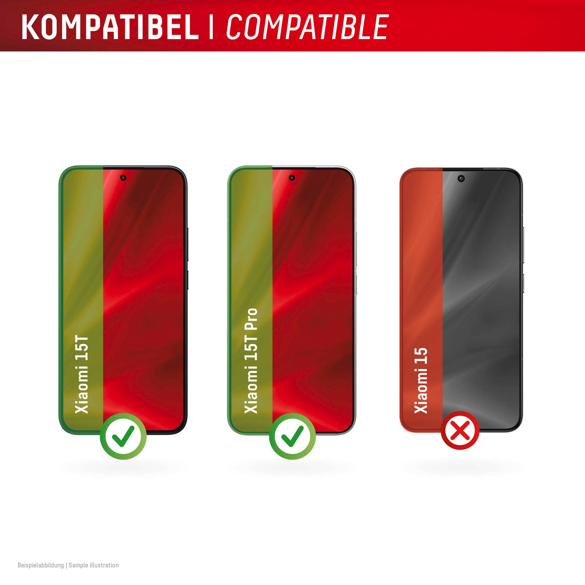 Displex Displayschutzglas »Smart Glass - Ultra-Dünn Unzerbrechlich Unsichtbar« für Xiaomi 15T;Xiaomi 15T Pro Displayschutzfolie, Schutzfolie, Bildschirmschutz, kratz- & stossfest