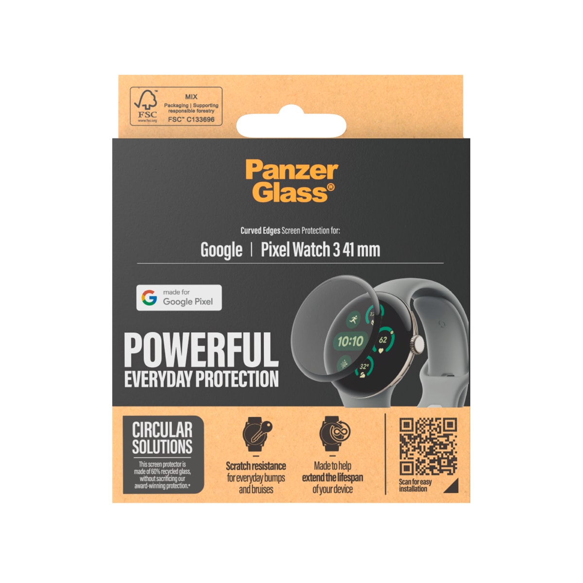 CARE by PanzerGlass Verre de protection d'écran »Curved Edges Screen Protection« Displayschutzfolie, Schutzfolie, Bildschirmschutz, kratz- & stossfest