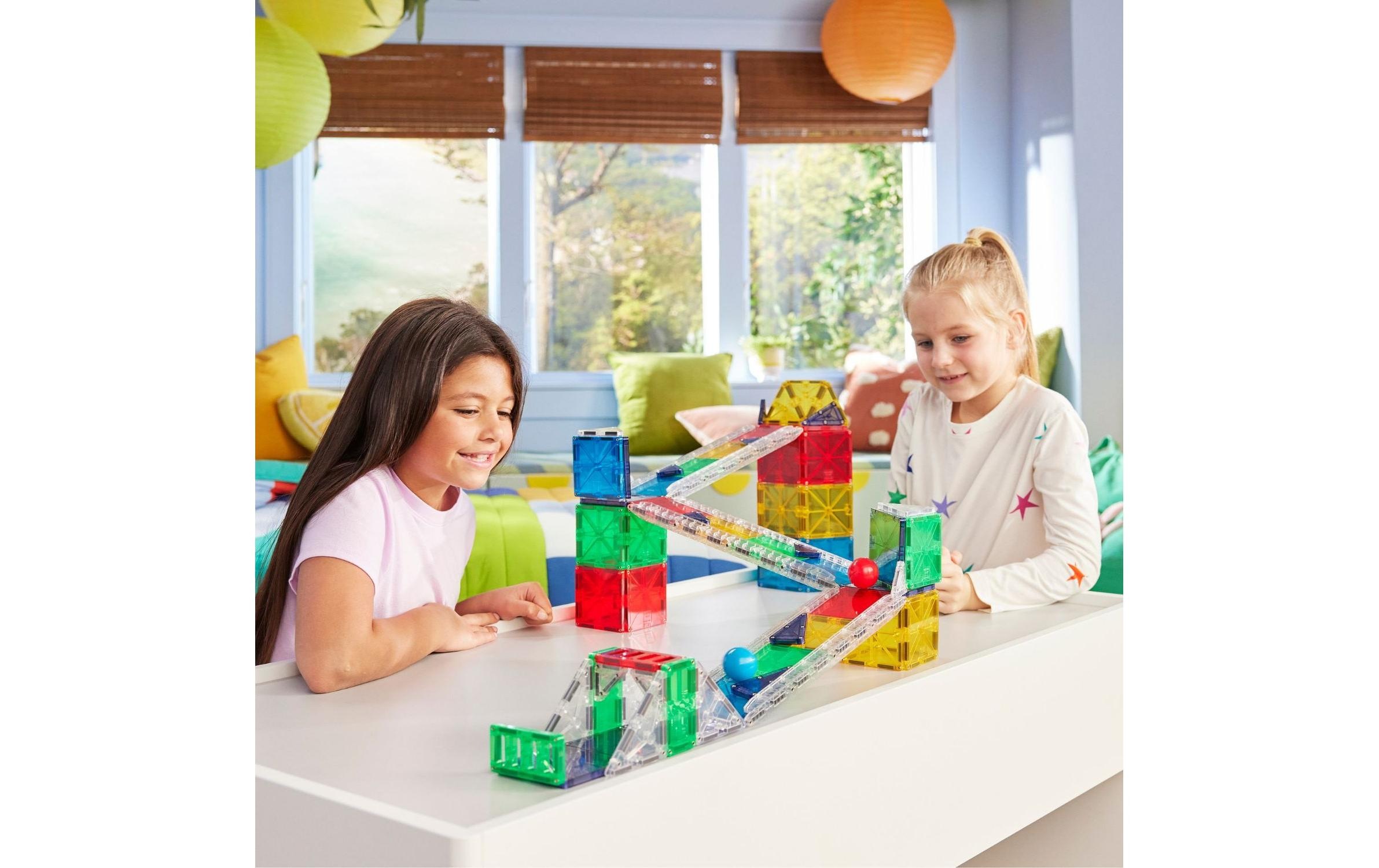   Steinbaukasten »Magna-Tiles Rail Racers Deluxe 90 Teile«