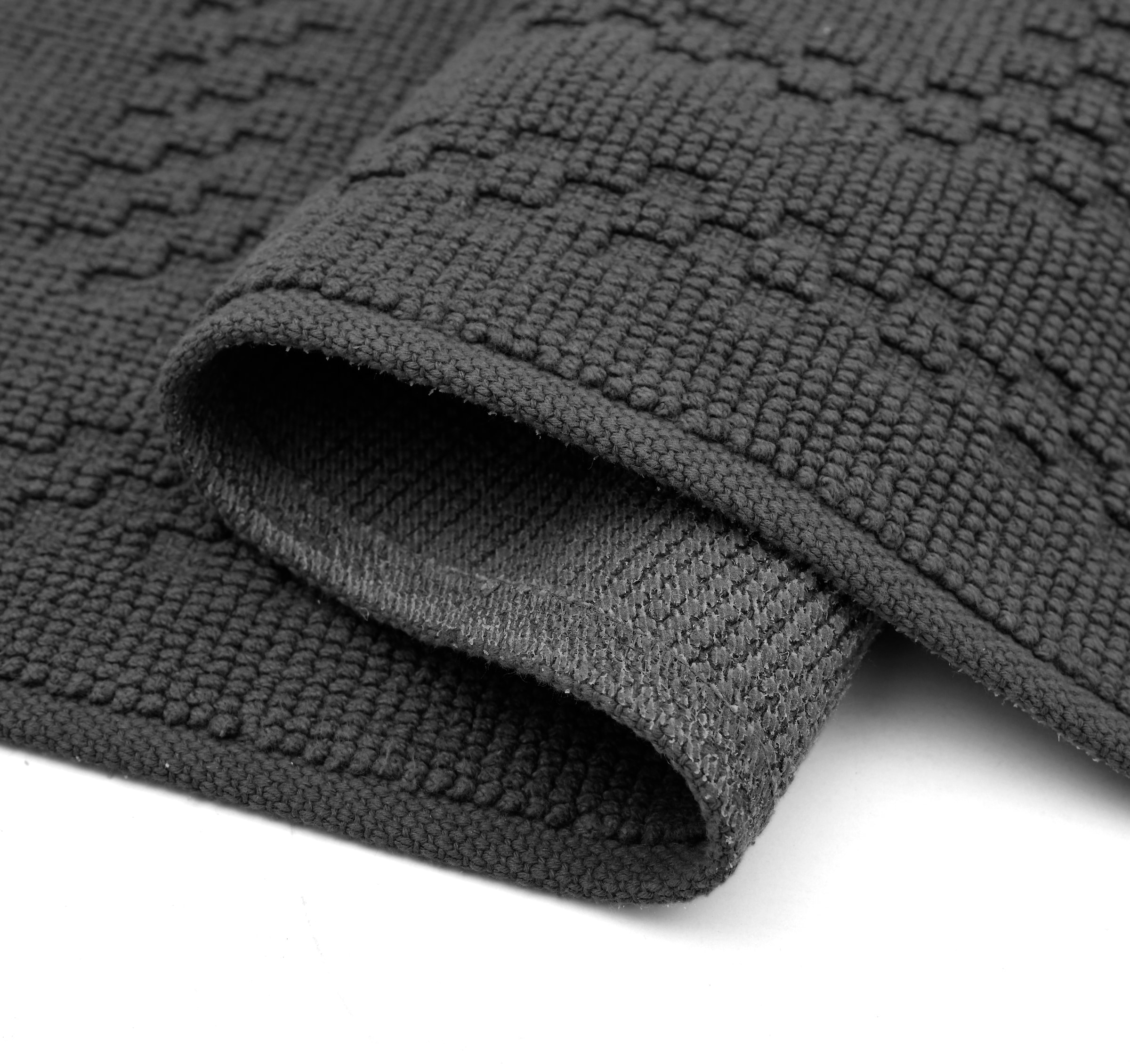 GOODproduct Badematte »Regona, 2 tlg. Hotelmatten-Set, 50x70 cm« Höhe 5 mm rutschhemmend beschichtet schnell trocknend 2-teiliges Set, einfarbig, Badematten Set, 100% Baumwolle