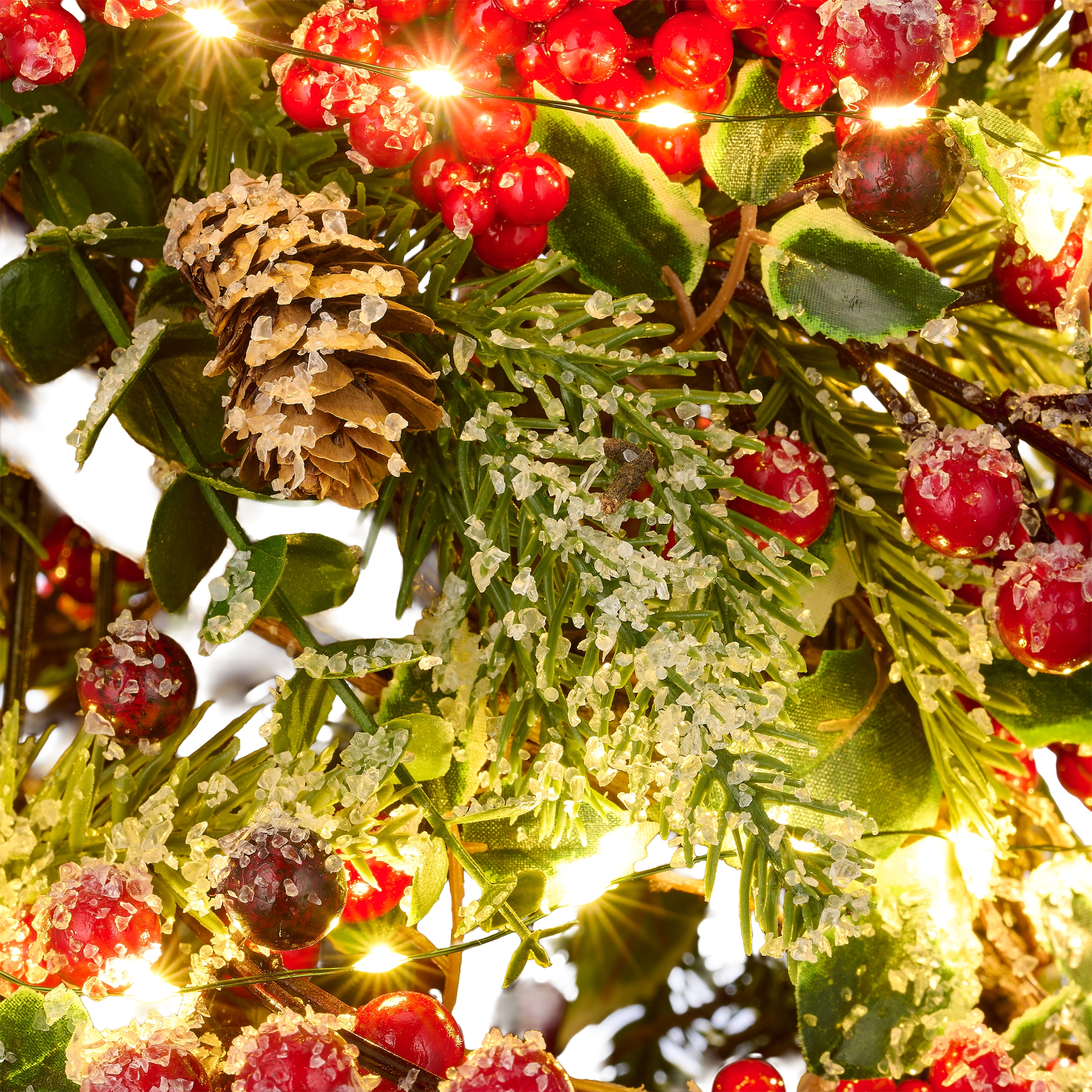 GOODproduct Arbre de Noël artificiel »Weihnachtsbäumchen« avec éclairage LED