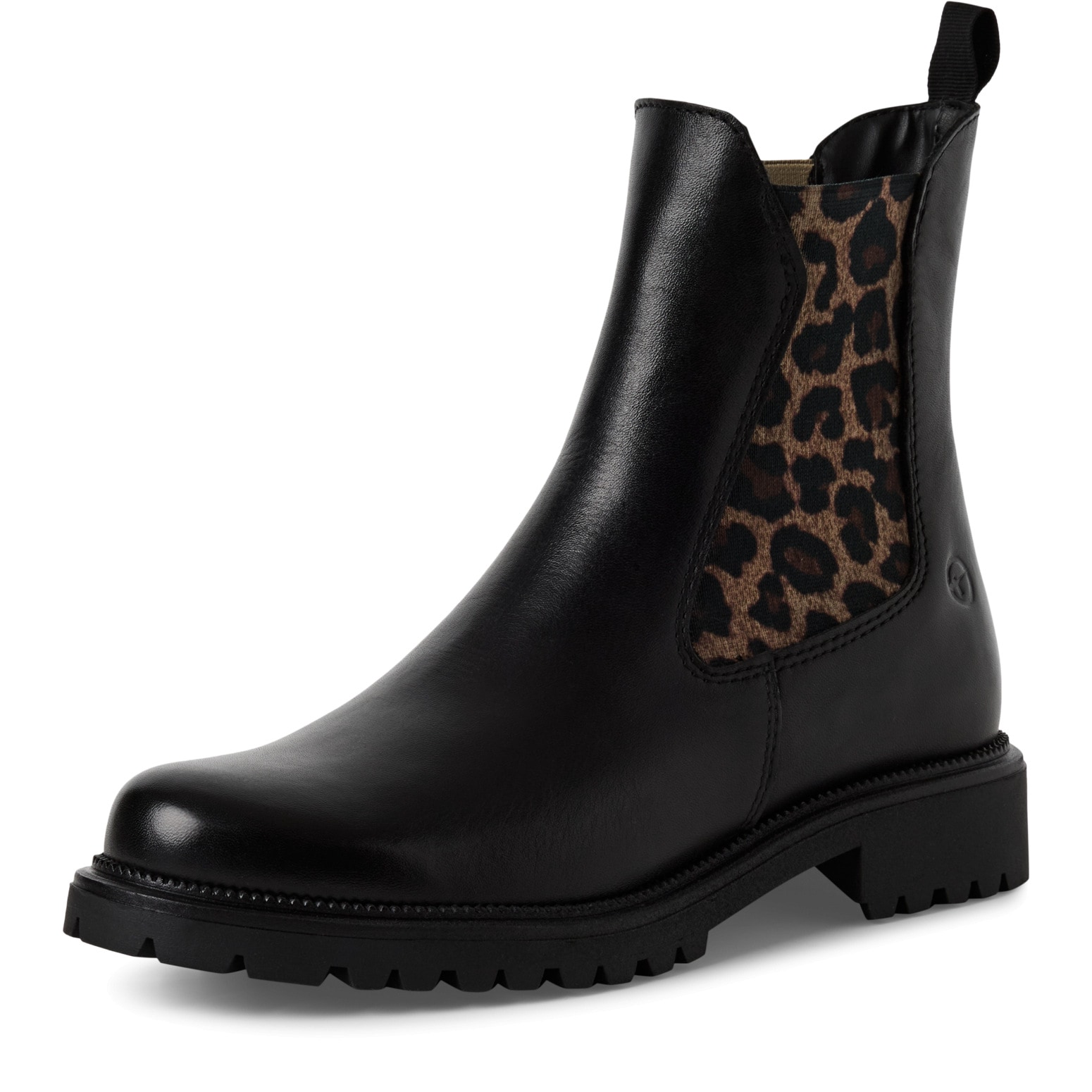 Tamaris Bottines chelsea  talon bloc, bottines à enfiler avec inserts stretch des deux côtés