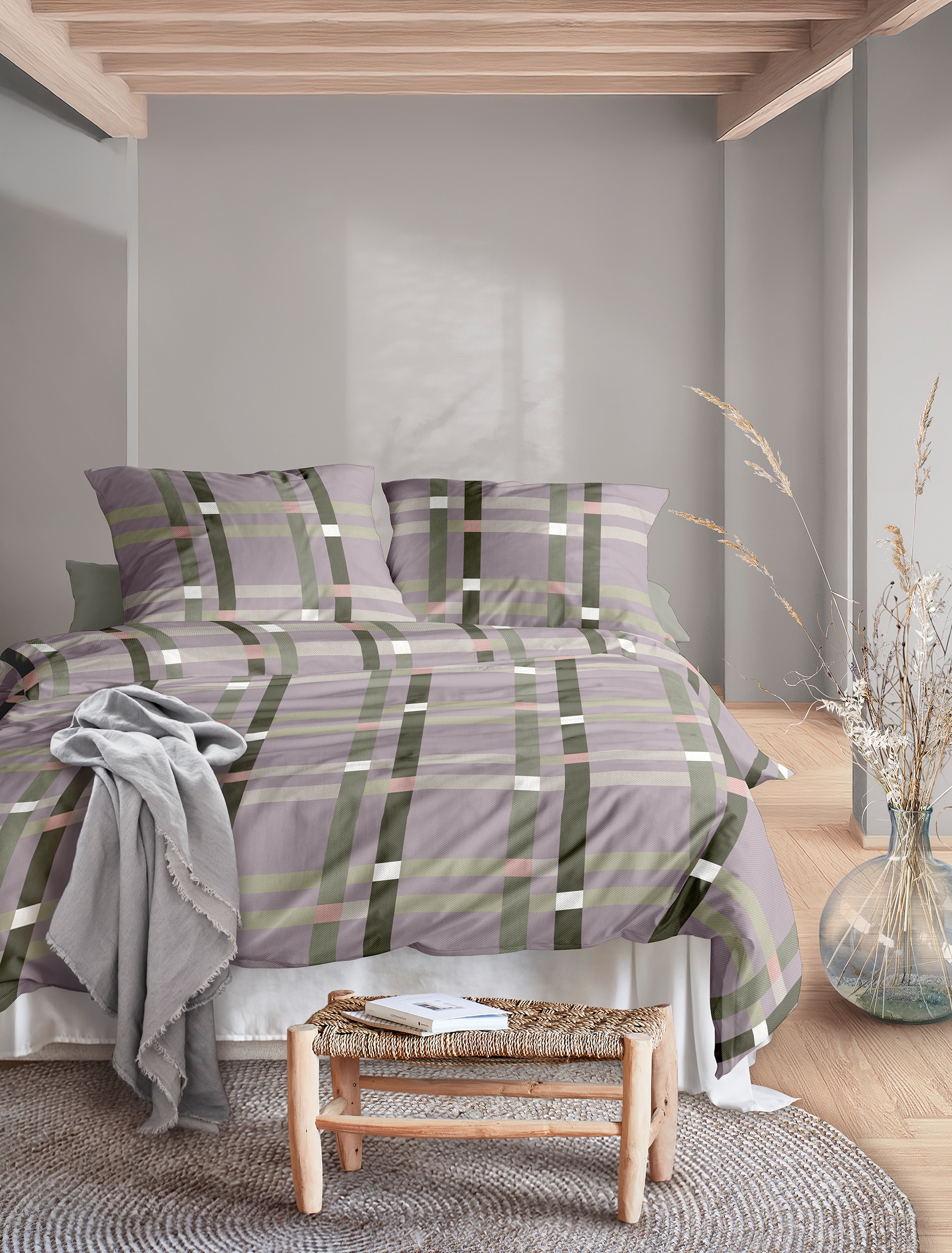 Irisette Linge de lit »Wave 8795« 2 Mako-Satin, anschmiegsam und atmungsaktiv, Ganzjahresqualität