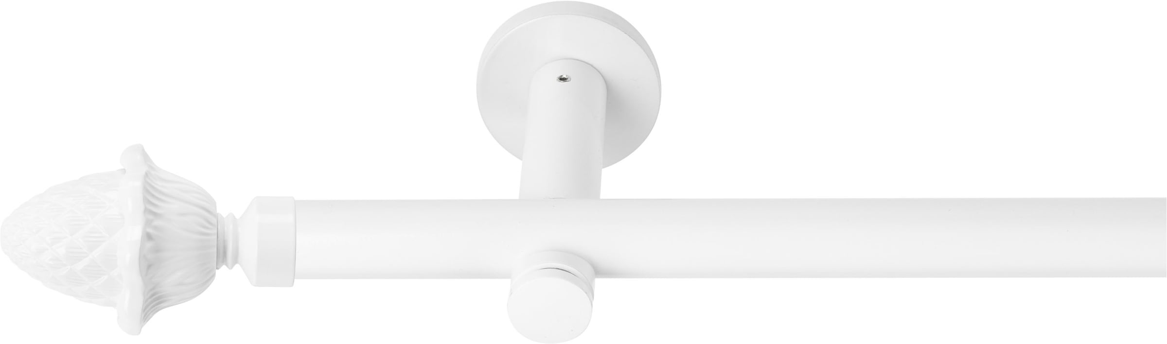 SN DECO GROUP Gardinenstange »Gardinenstange Nantes Ø 19 mm, 1-läufig, Fixmass, verschraubt« Ø 19 mm Fixmass;kürzbar