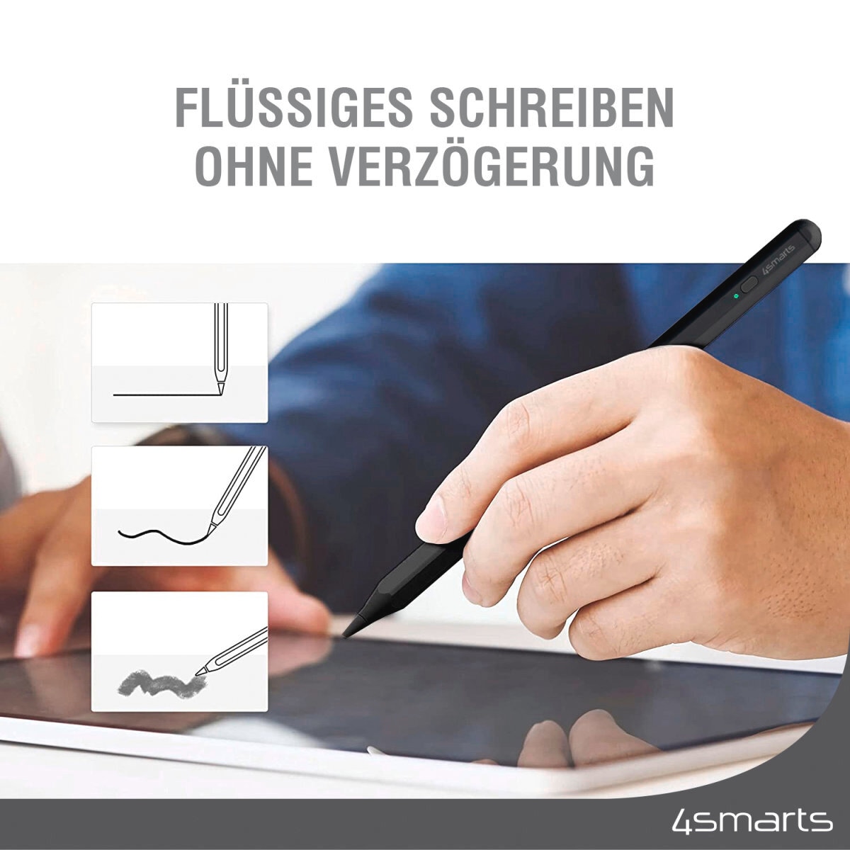 4smarts Eingabestift »Aktiver Eingabestift Pencil Pro 3 schwarz«